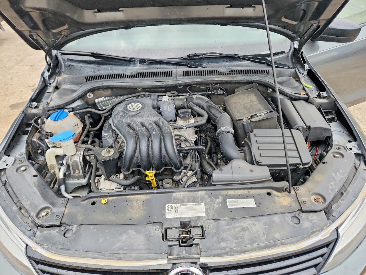 2014 Volkswagen Jetta Base Gray vin: 3VW2K7AJ9EM208415