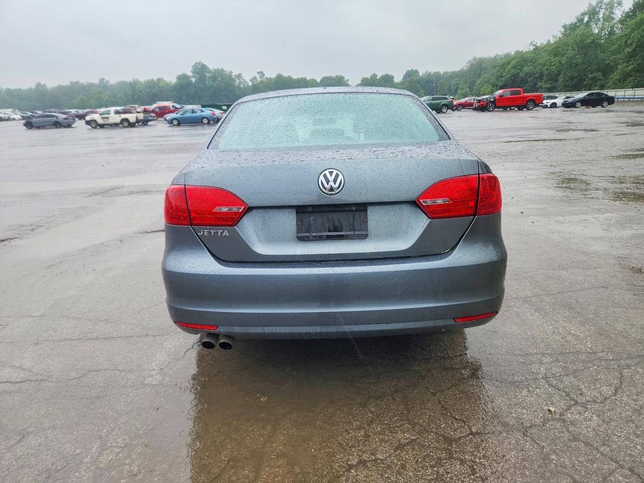 2014 Volkswagen Jetta Base Gray vin: 3VW2K7AJ9EM208415