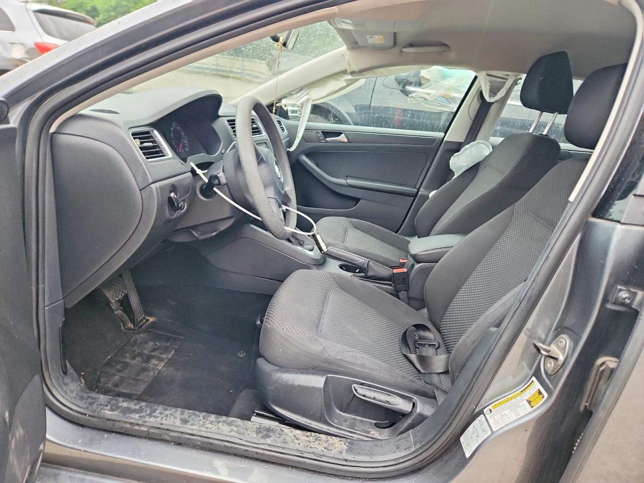 2014 Volkswagen Jetta Base Gray vin: 3VW2K7AJ9EM208415