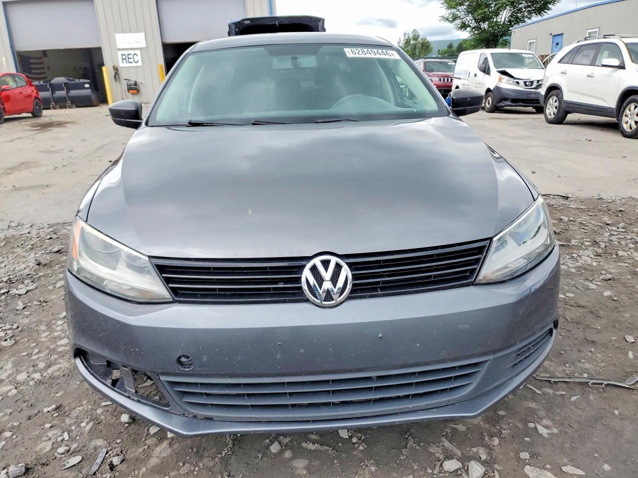 2014 Volkswagen Jetta Base Gray vin: 3VW2K7AJ9EM239504