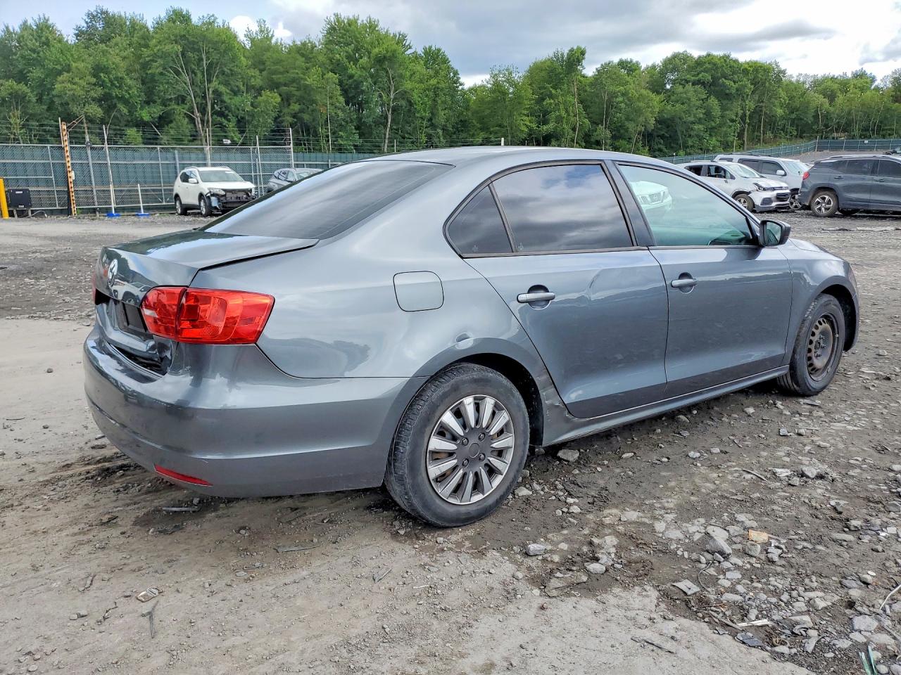 2014 Volkswagen Jetta Base Gray vin: 3VW2K7AJ9EM239504