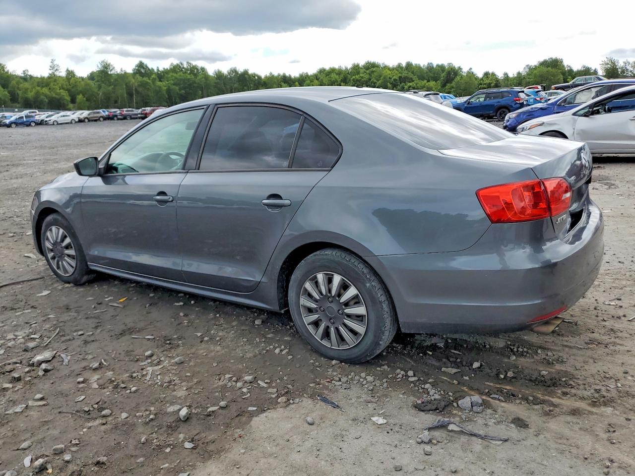 2014 Volkswagen Jetta Base Gray vin: 3VW2K7AJ9EM239504