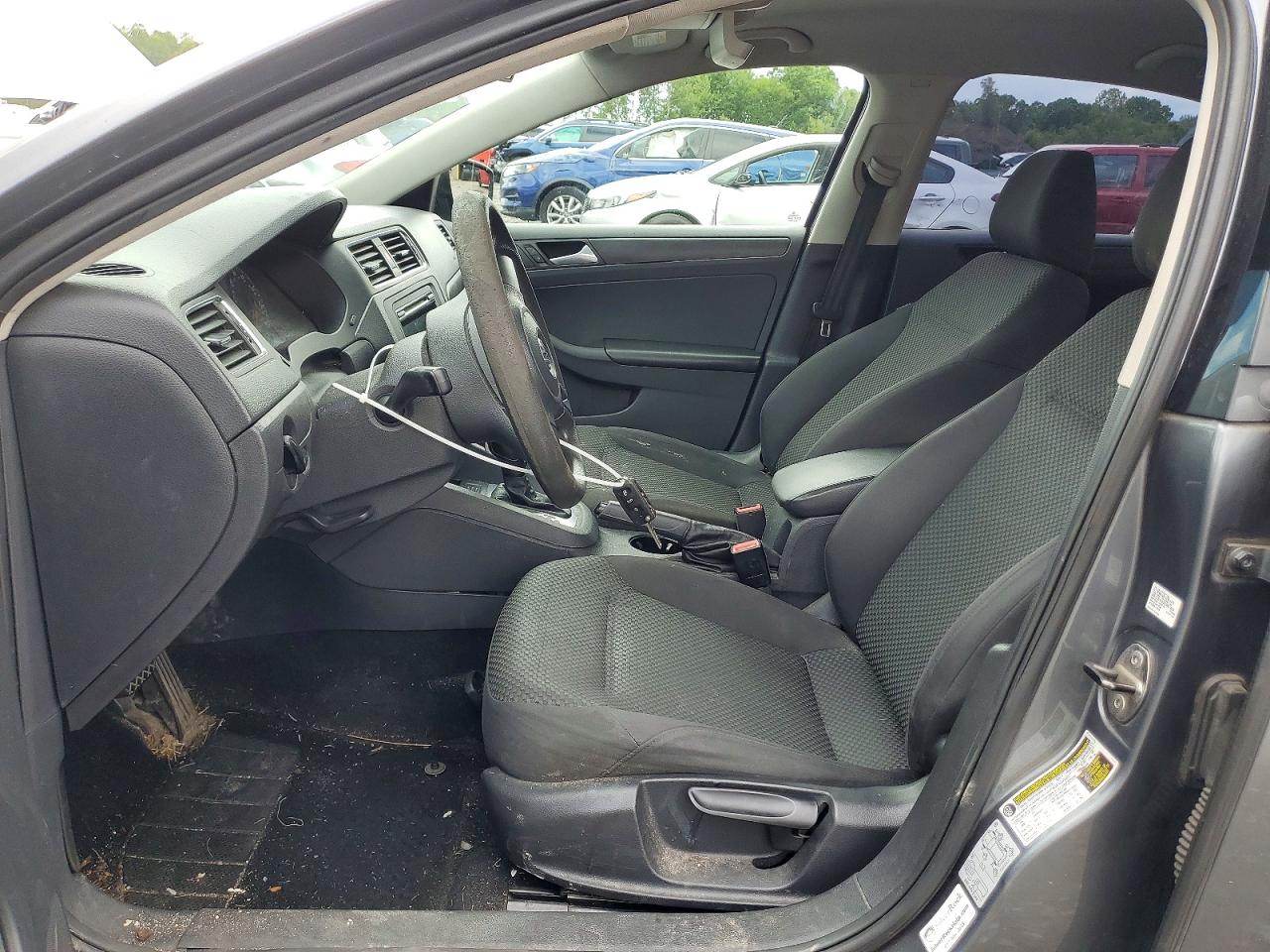2014 Volkswagen Jetta Base Gray vin: 3VW2K7AJ9EM239504