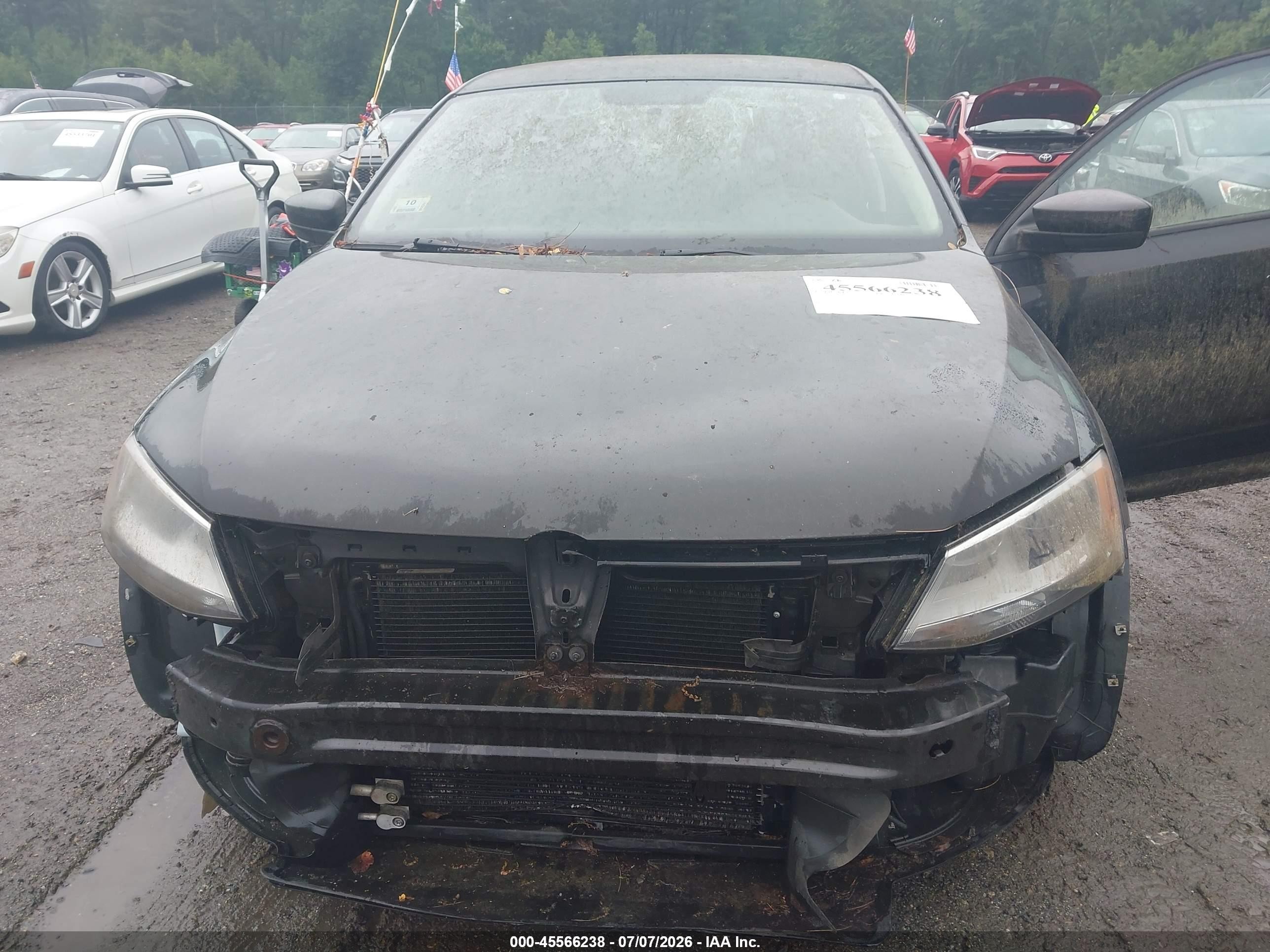 2014 Volkswagen Jetta 2.0l S Black vin: 3VW2K7AJ9EM331101
