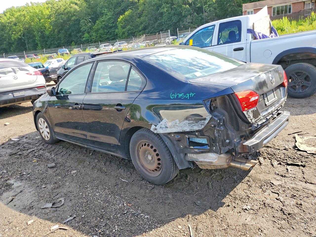 2014 Volkswagen Jetta Base Черный vin: 3VW2K7AJ9EM375342