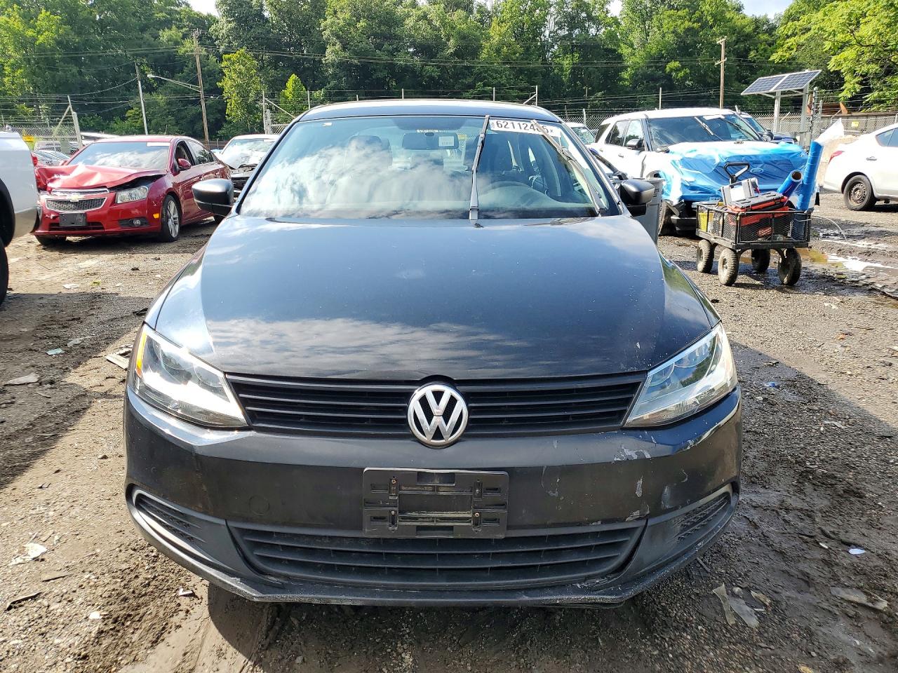 2014 Volkswagen Jetta Base Черный vin: 3VW2K7AJ9EM375342