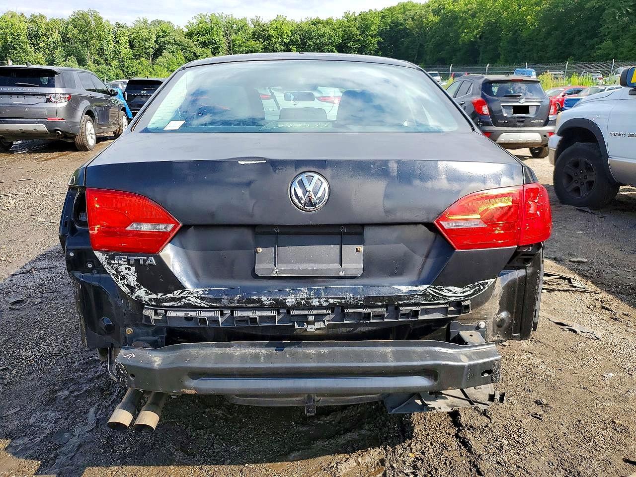 2014 Volkswagen Jetta Base Черный vin: 3VW2K7AJ9EM375342