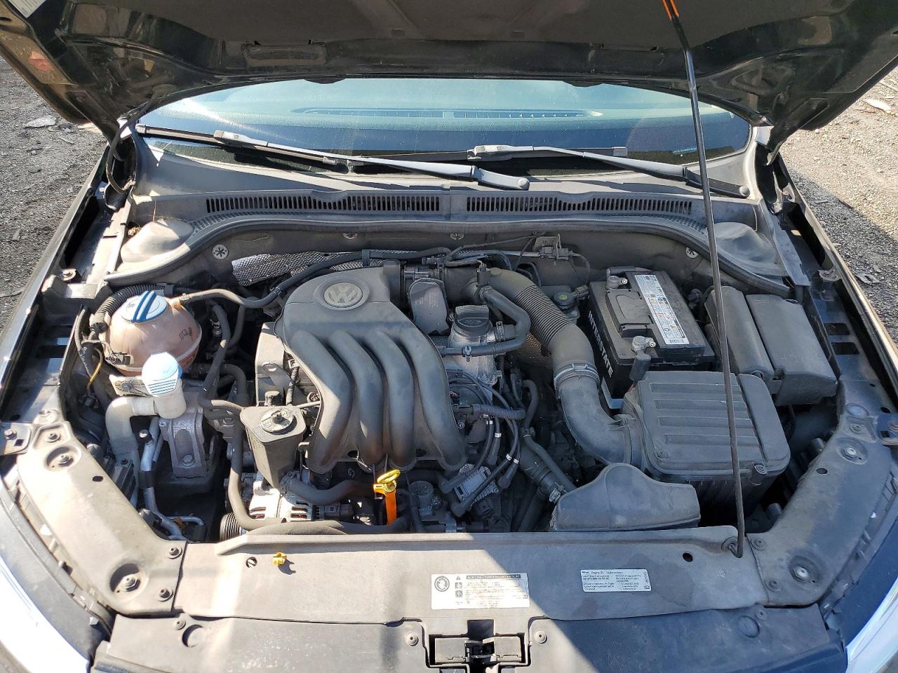 2014 Volkswagen Jetta Base Черный vin: 3VW2K7AJ9EM375342