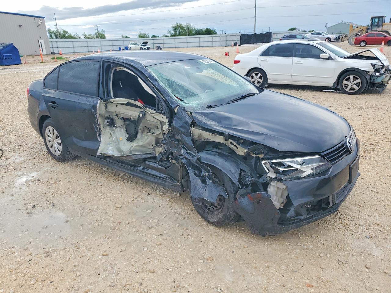 2014 Volkswagen Jetta Base Black vin: 3VW2K7AJ9EM379195