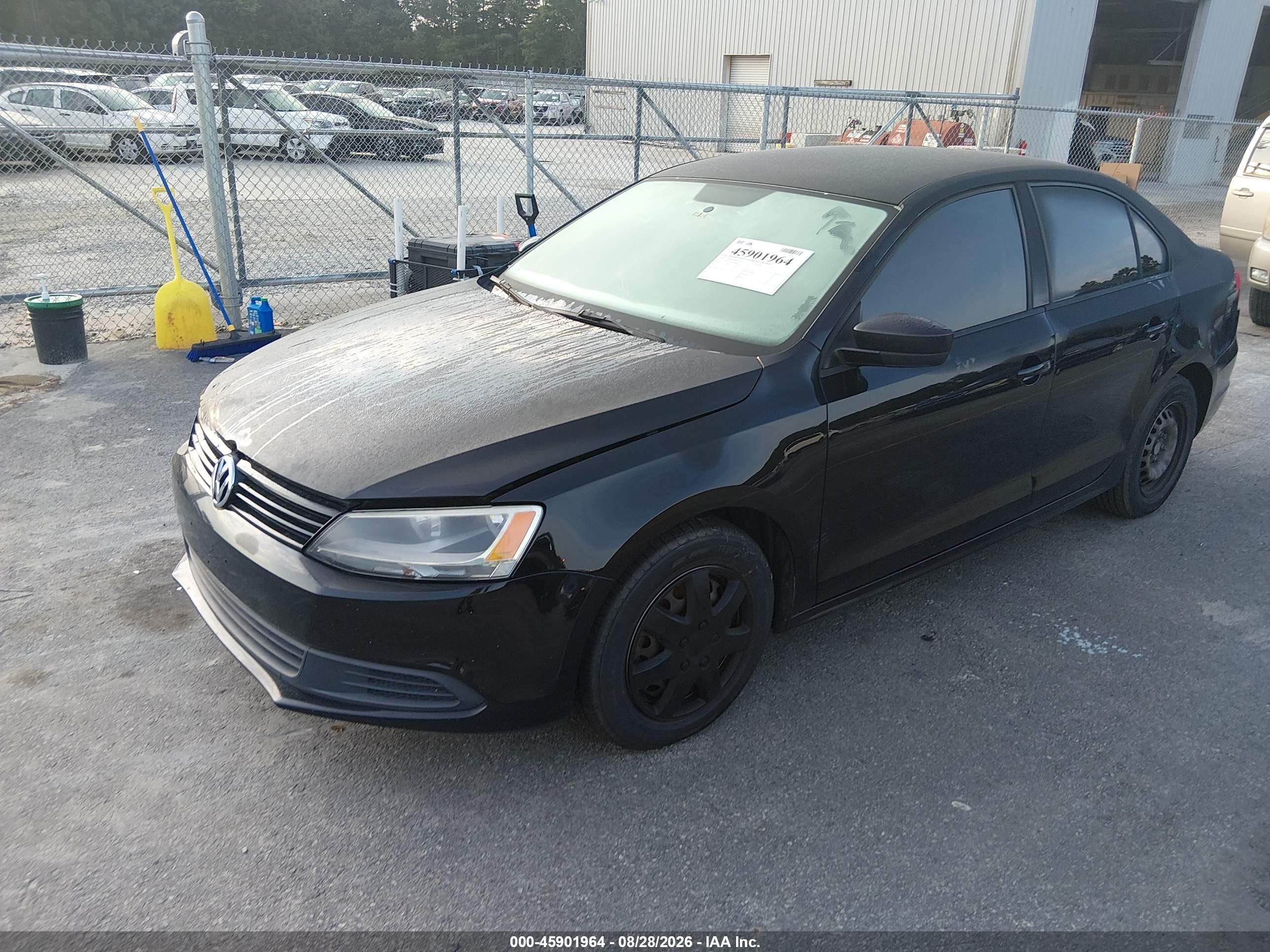 2014 Volkswagen Jetta 2.0l S Black vin: 3VW2K7AJ9EM440836