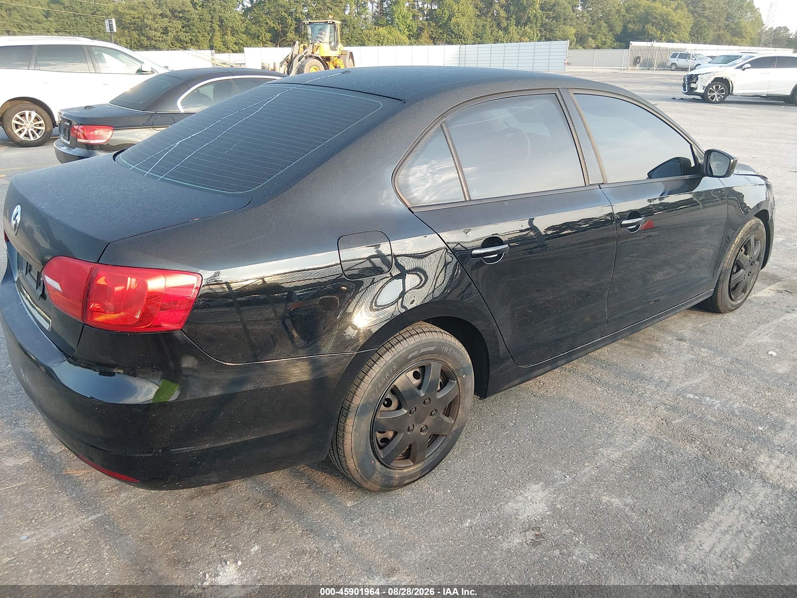 2014 Volkswagen Jetta 2.0l S Black vin: 3VW2K7AJ9EM440836