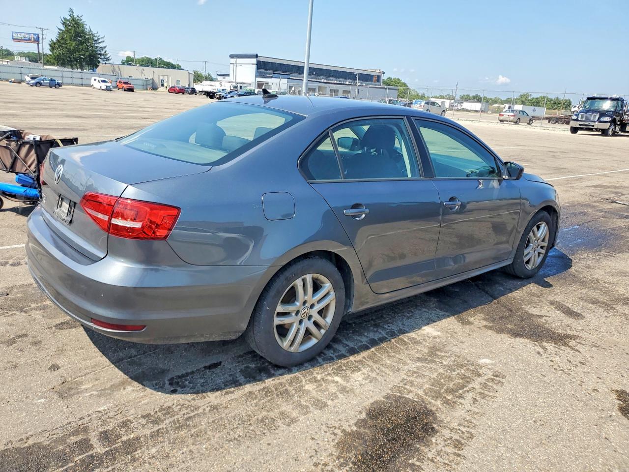 2015 Volkswagen Jetta Base Gray vin: 3VW2K7AJ9FM232196