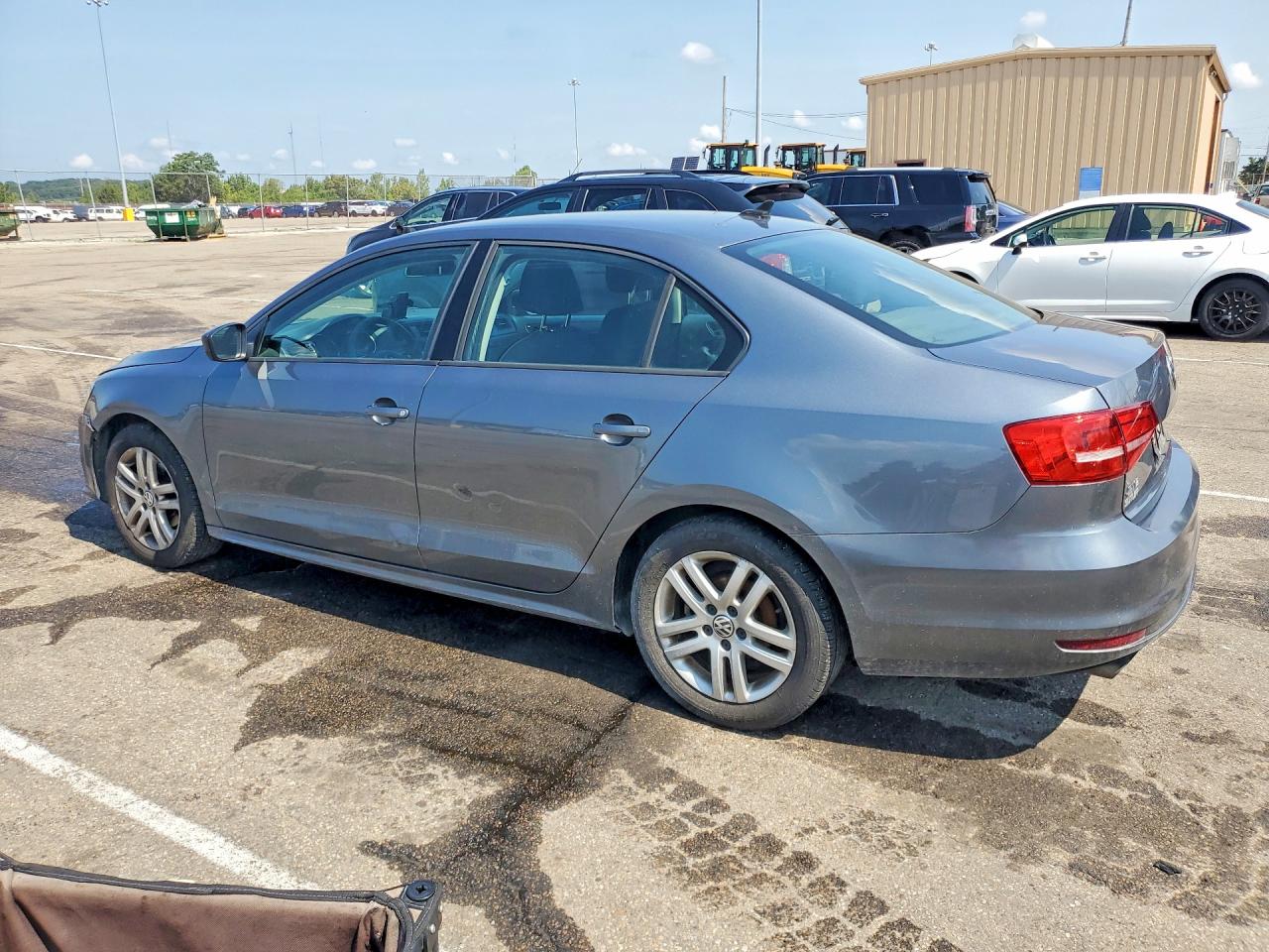 2015 Volkswagen Jetta Base Gray vin: 3VW2K7AJ9FM232196