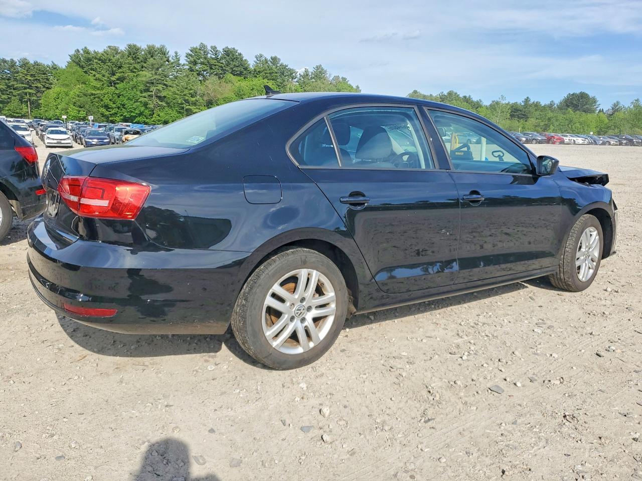 2015 Volkswagen Jetta Base Черный vin: 3VW2K7AJ9FM242503