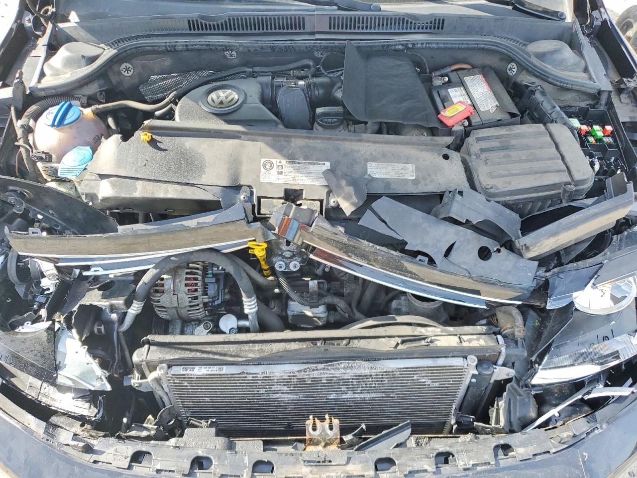 2015 Volkswagen Jetta Base Черный vin: 3VW2K7AJ9FM242503