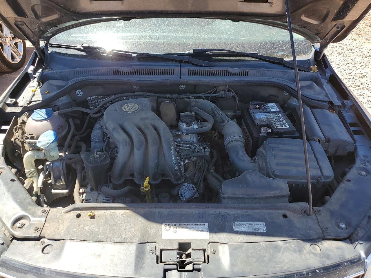 2015 Volkswagen Jetta Base Gray vin: 3VW2K7AJ9FM242808