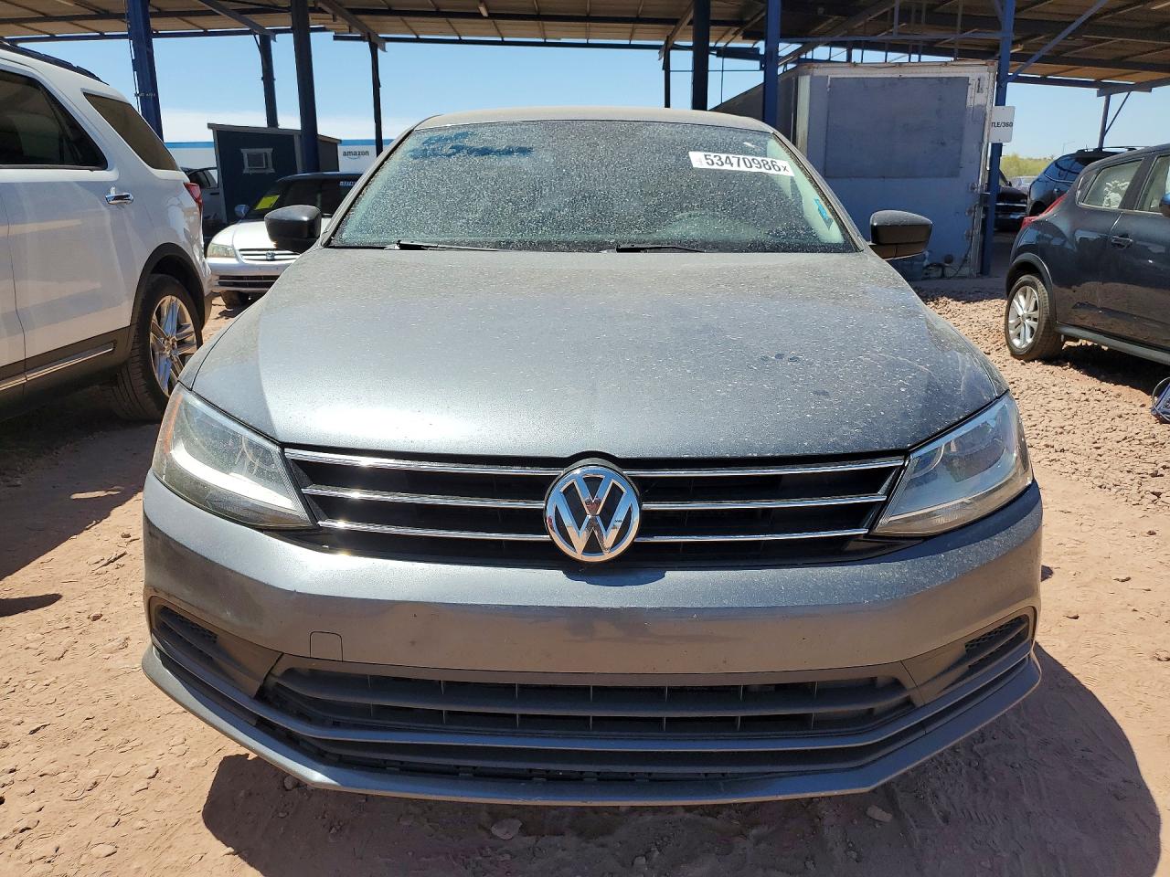 2015 Volkswagen Jetta Base Gray vin: 3VW2K7AJ9FM242808