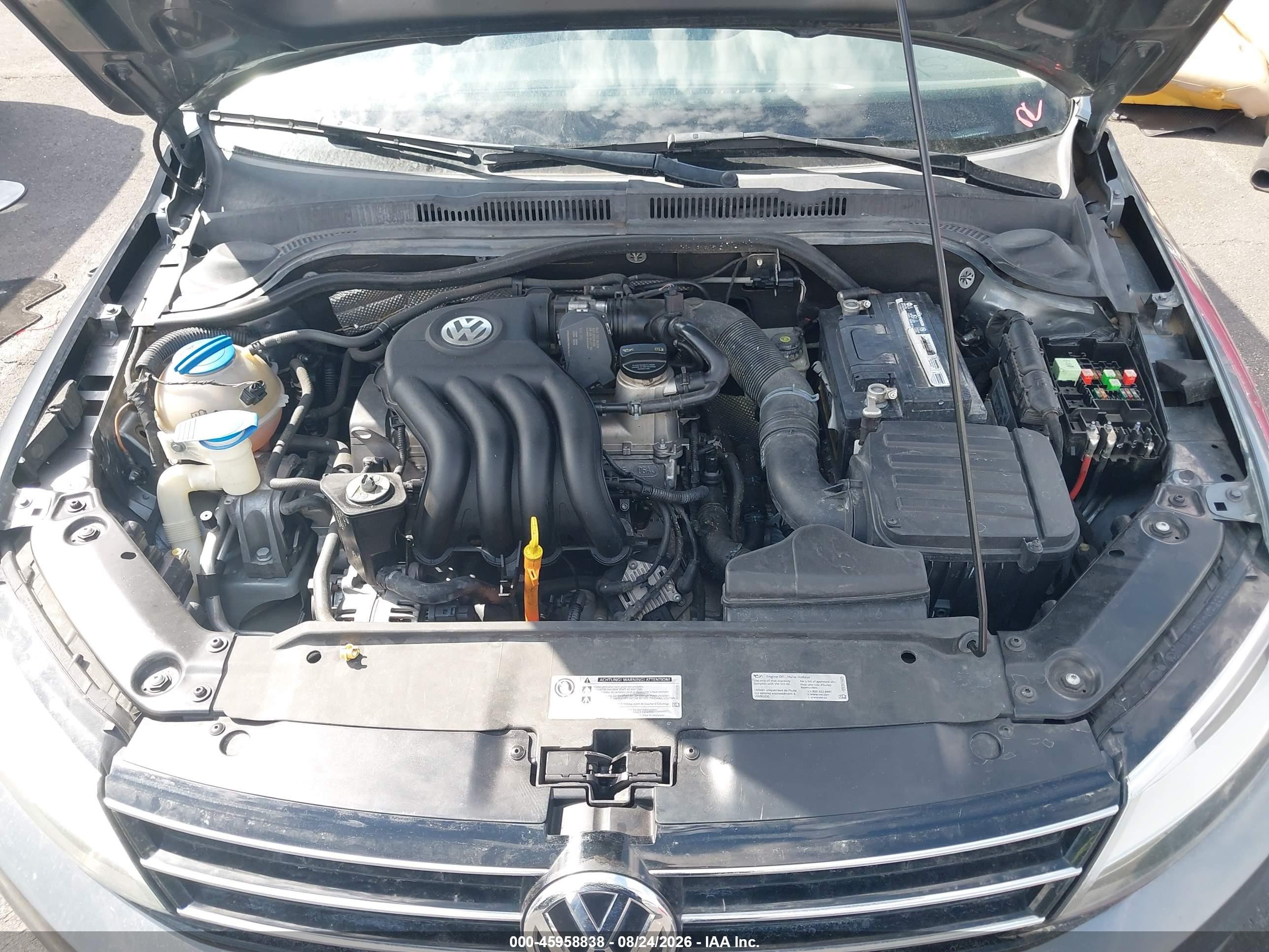 2015 Volkswagen Jetta 2.0l S Gray vin: 3VW2K7AJ9FM249984