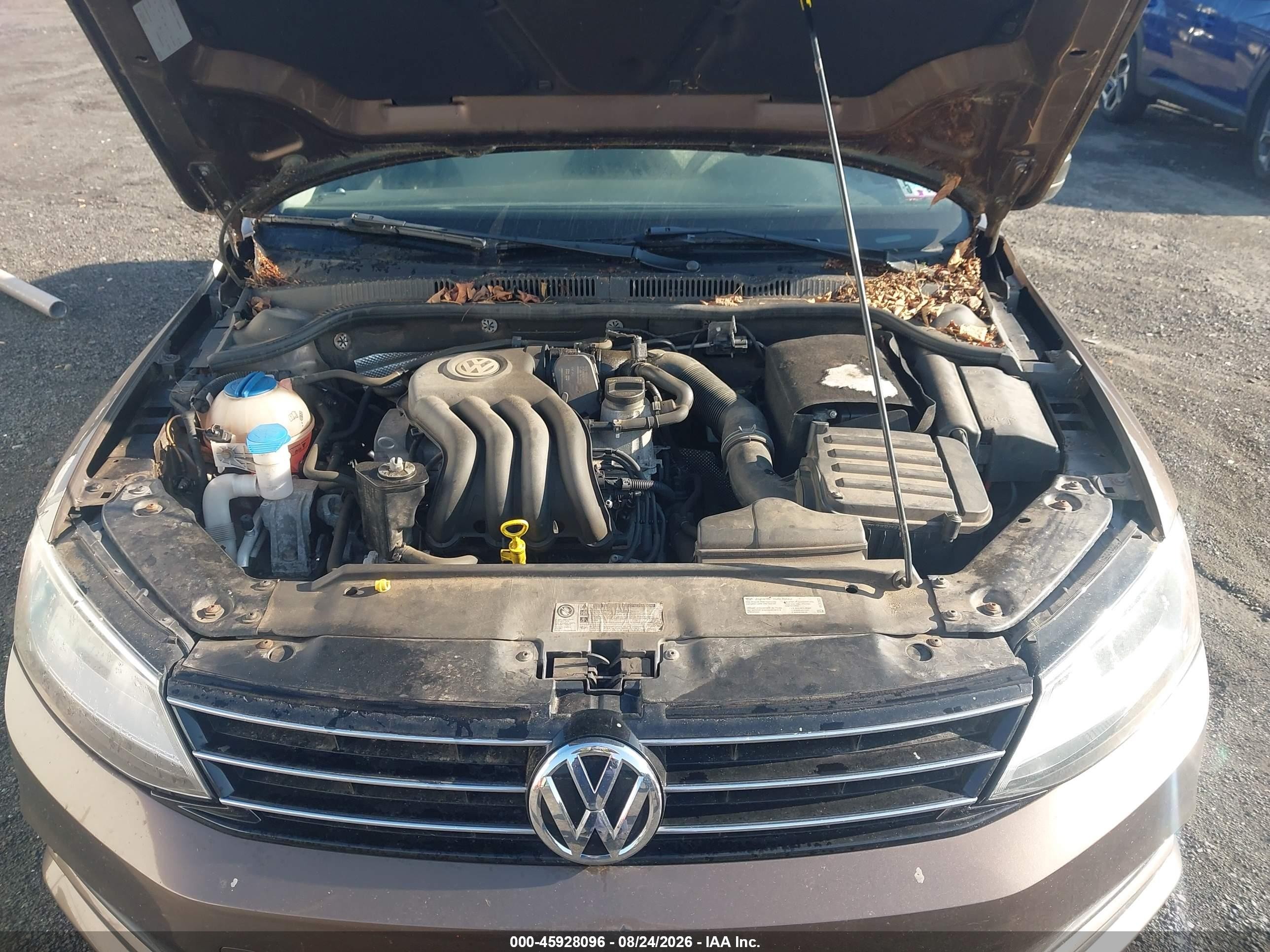 2015 Volkswagen Jetta S Коричневый vin: 3VW2K7AJ9FM272021