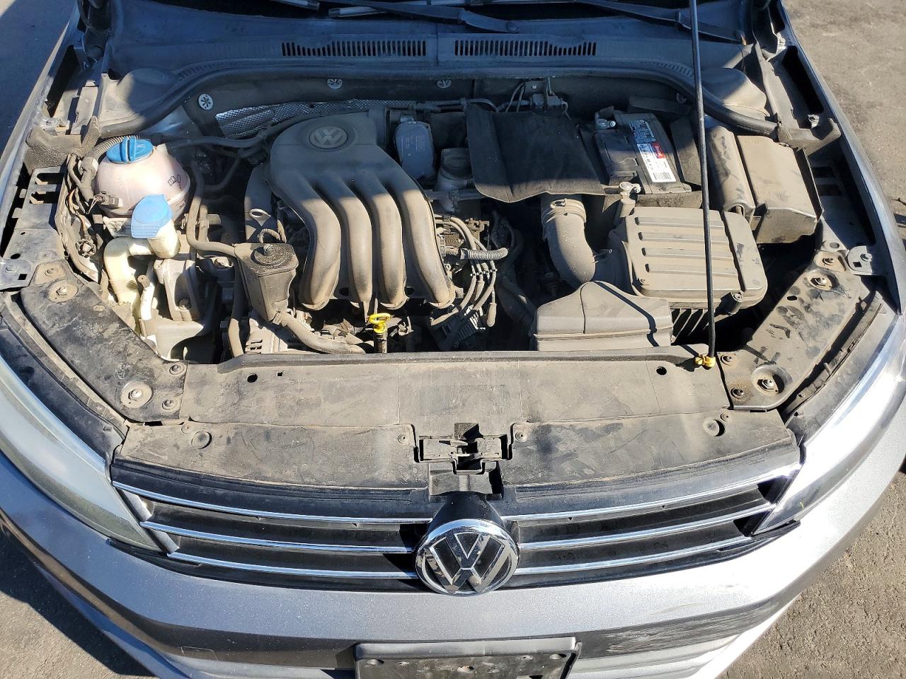2015 Volkswagen Jetta Base Gray vin: 3VW2K7AJ9FM291491