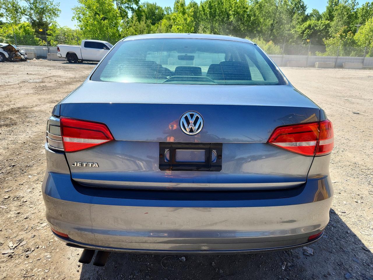 2015 Volkswagen Jetta Base Gray vin: 3VW2K7AJ9FM306359