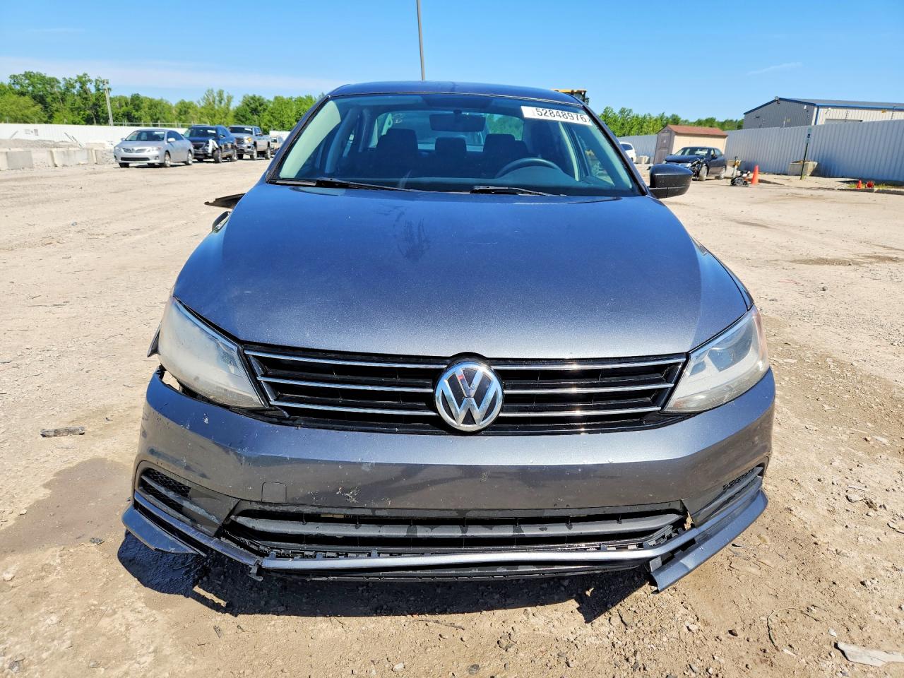 2015 Volkswagen Jetta Base Gray vin: 3VW2K7AJ9FM306359