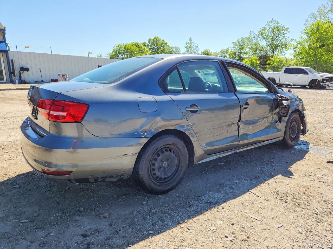 2015 Volkswagen Jetta Base Gray vin: 3VW2K7AJ9FM306359