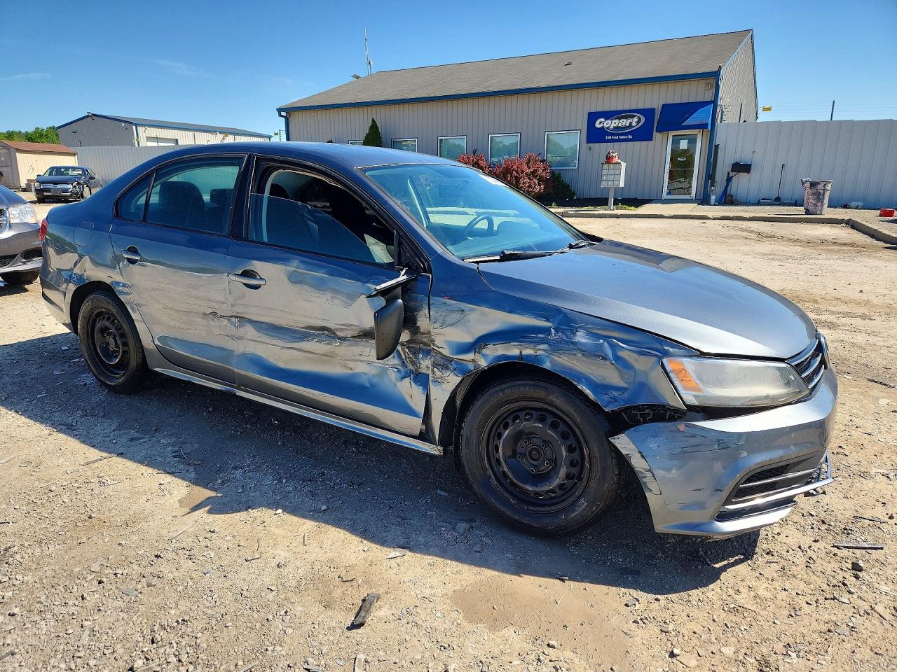 2015 Volkswagen Jetta Base Gray vin: 3VW2K7AJ9FM306359