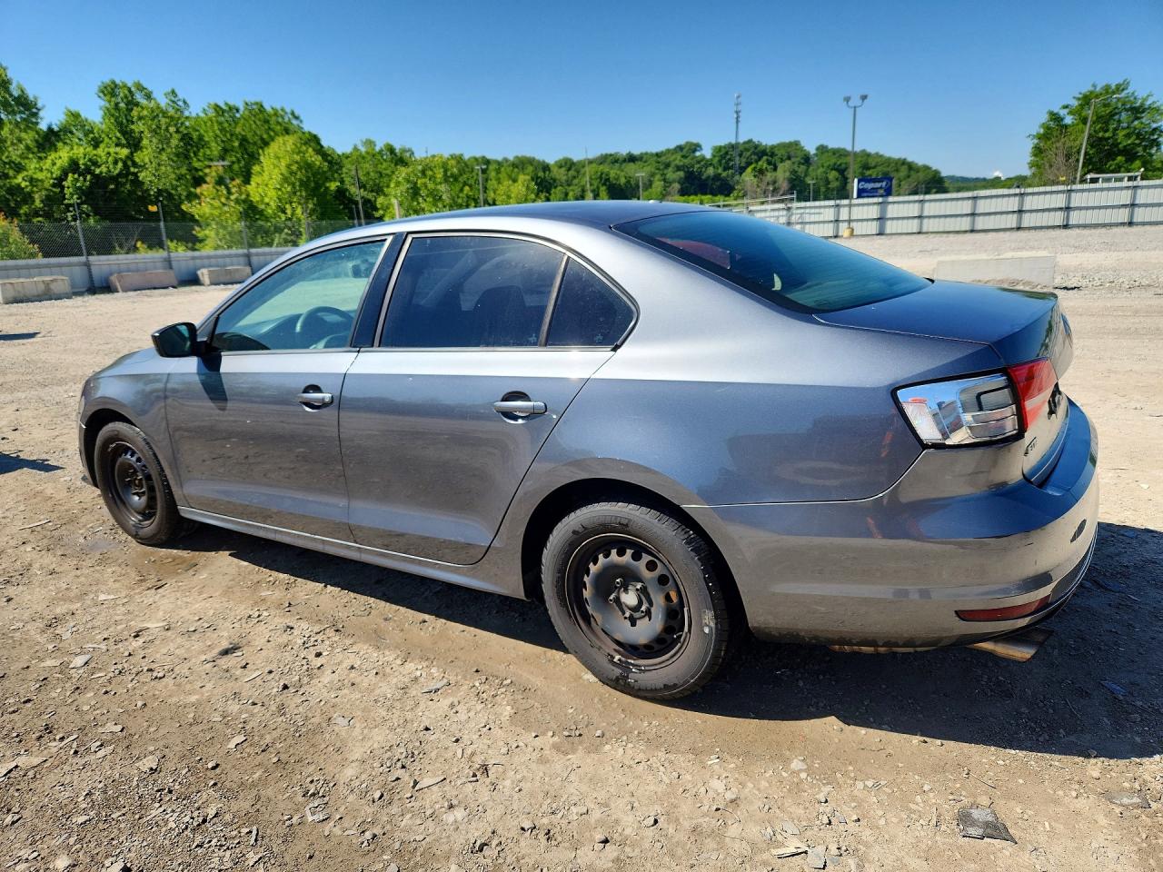 2015 Volkswagen Jetta Base Gray vin: 3VW2K7AJ9FM306359