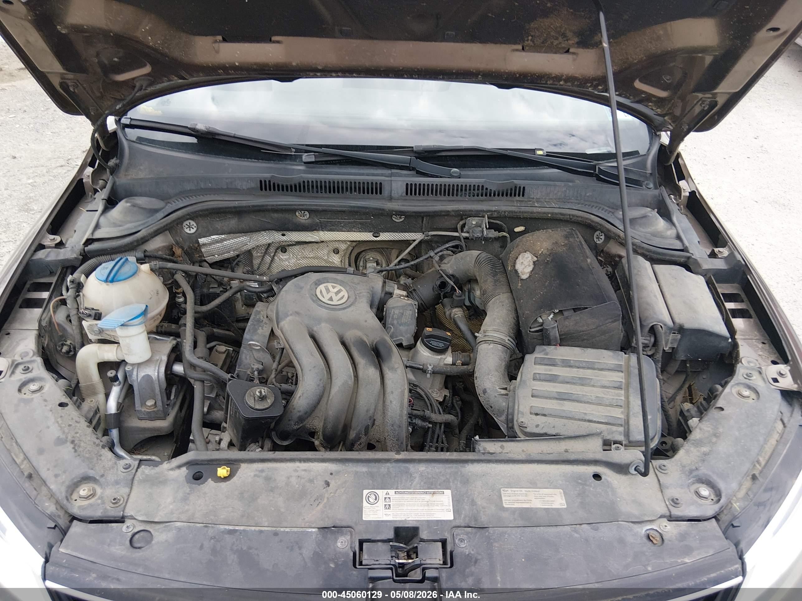 2015 Volkswagen Jetta 2.0l S Коричневый vin: 3VW2K7AJ9FM344190
