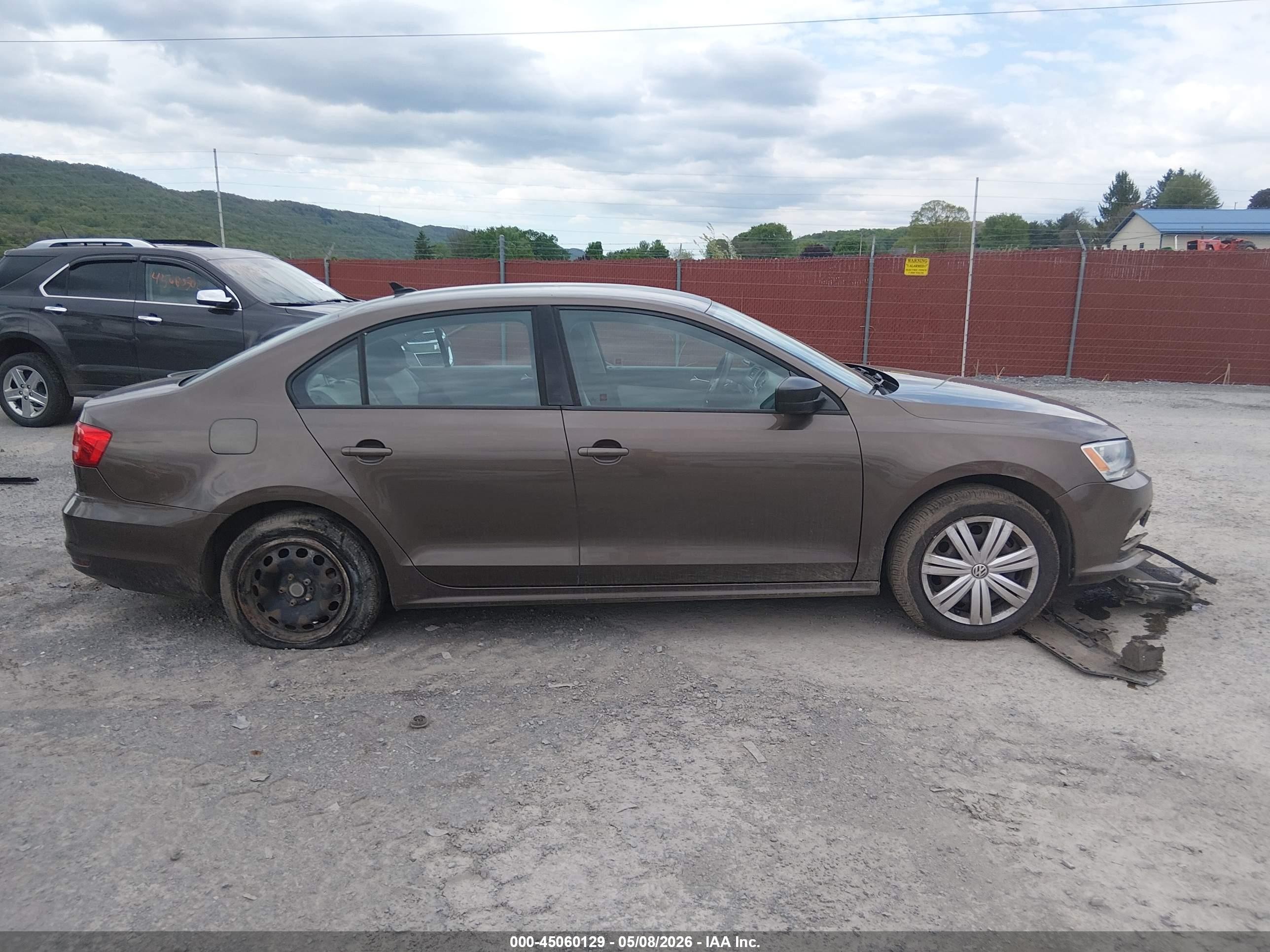 2015 Volkswagen Jetta 2.0l S Коричневый vin: 3VW2K7AJ9FM344190
