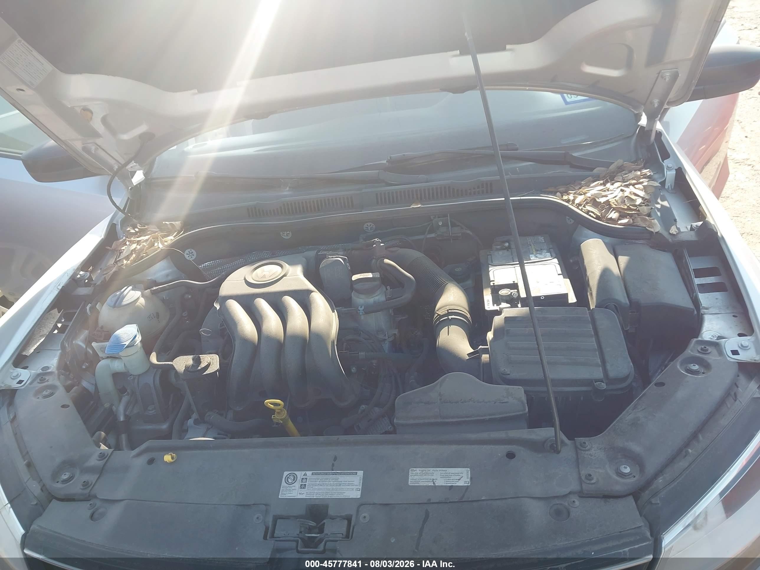 2015 Volkswagen Jetta 2.0l S Silver vin: 3VW2K7AJ9FM357702