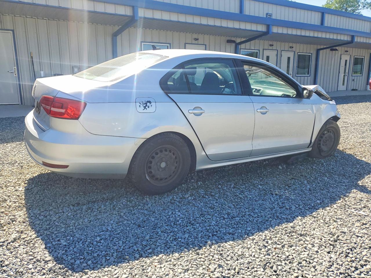 2015 Volkswagen Jetta Base Silver vin: 3VW2K7AJ9FM418112