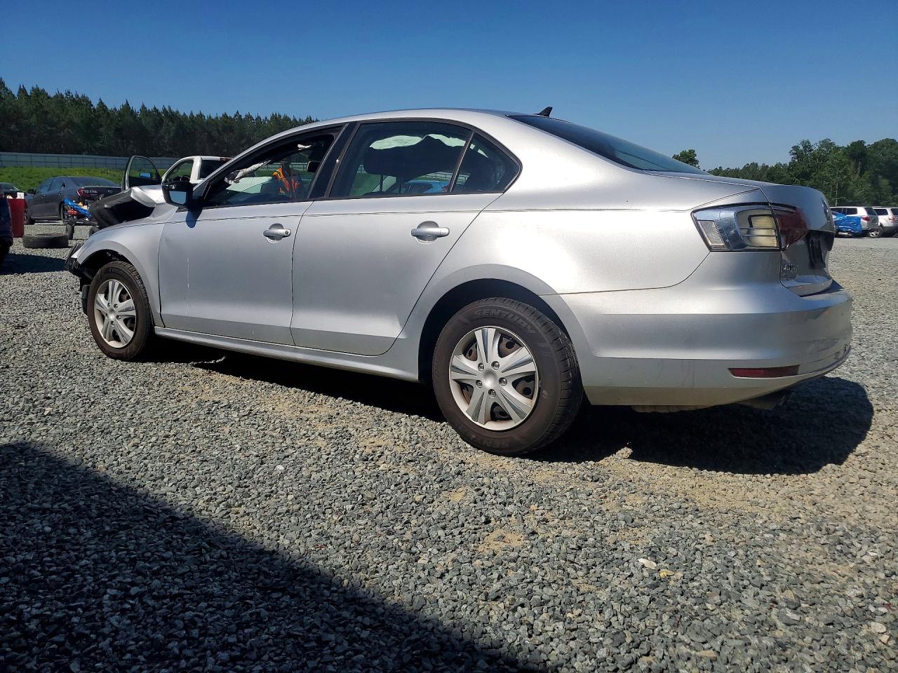 2015 Volkswagen Jetta Base Silver vin: 3VW2K7AJ9FM418112