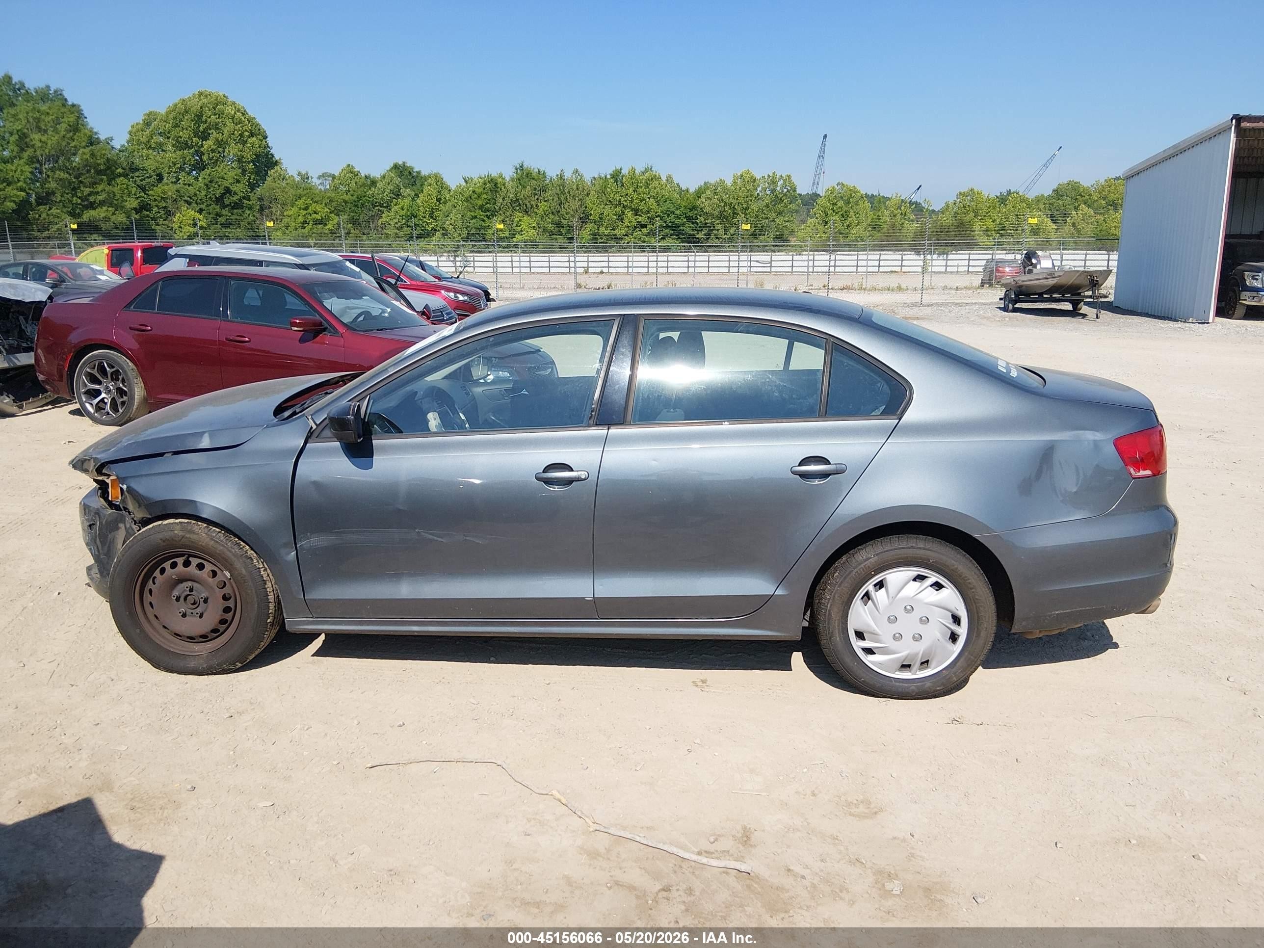 2011 Volkswagen Jetta 2.0l S Gray vin: 3VW2K7AJXBM068970