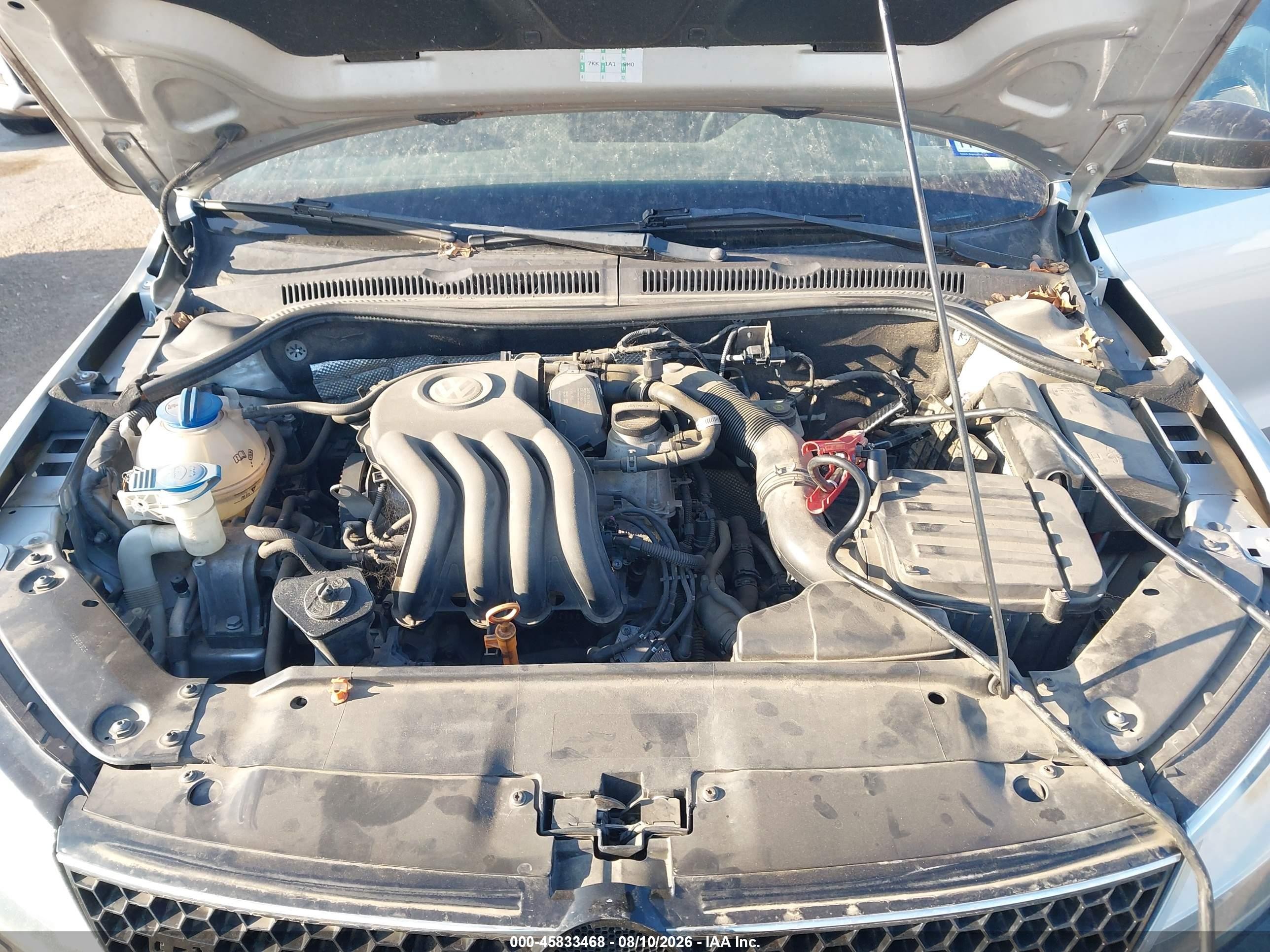 2011 Volkswagen Jetta 2.0l S Silver vin: 3VW2K7AJXBM360974