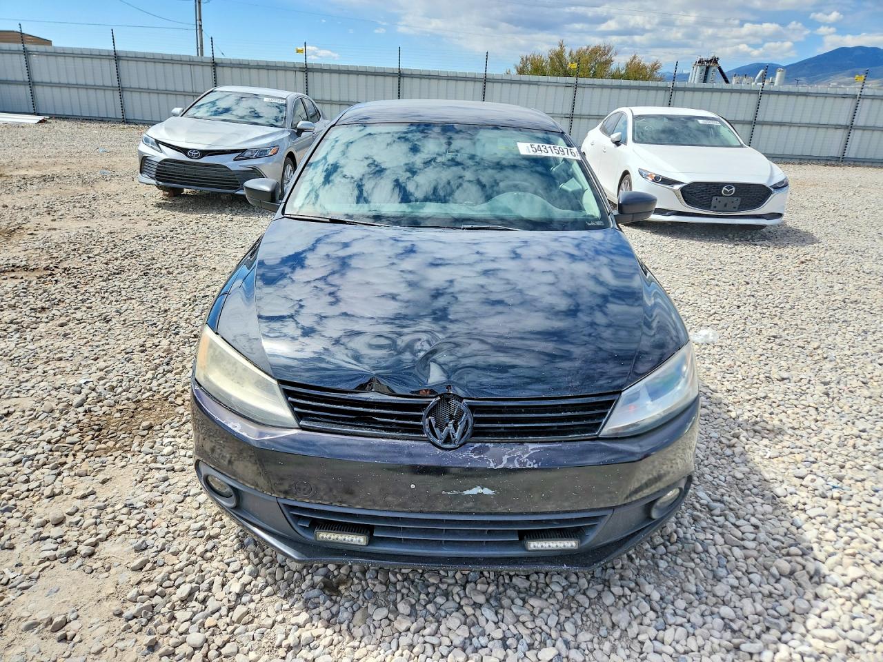 2011 Volkswagen Jetta Base Black vin: 3VW2K7AJXBM361879
