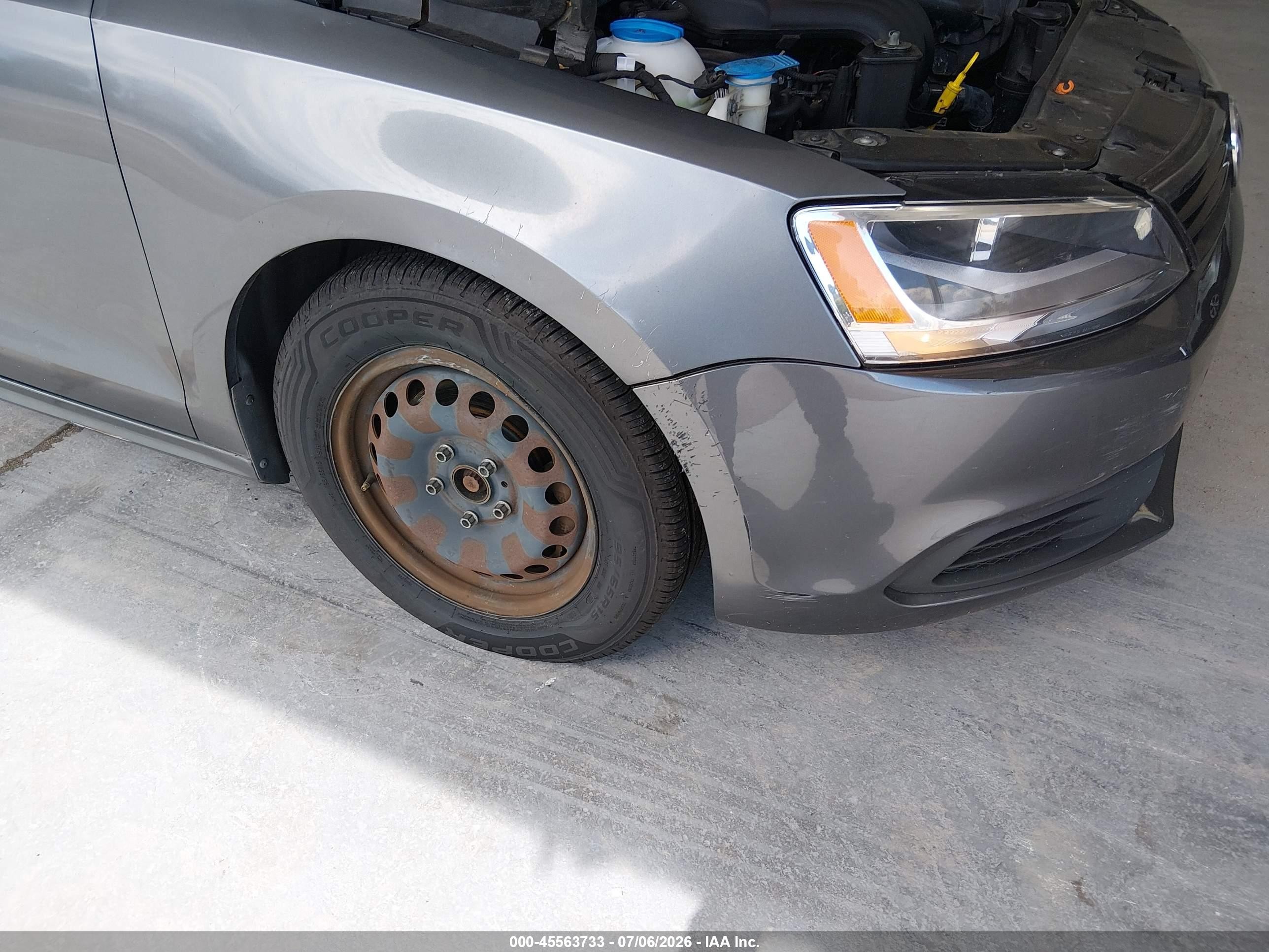 2011 Volkswagen Jetta 2.0l S Gray vin: 3VW2K7AJXBM378181
