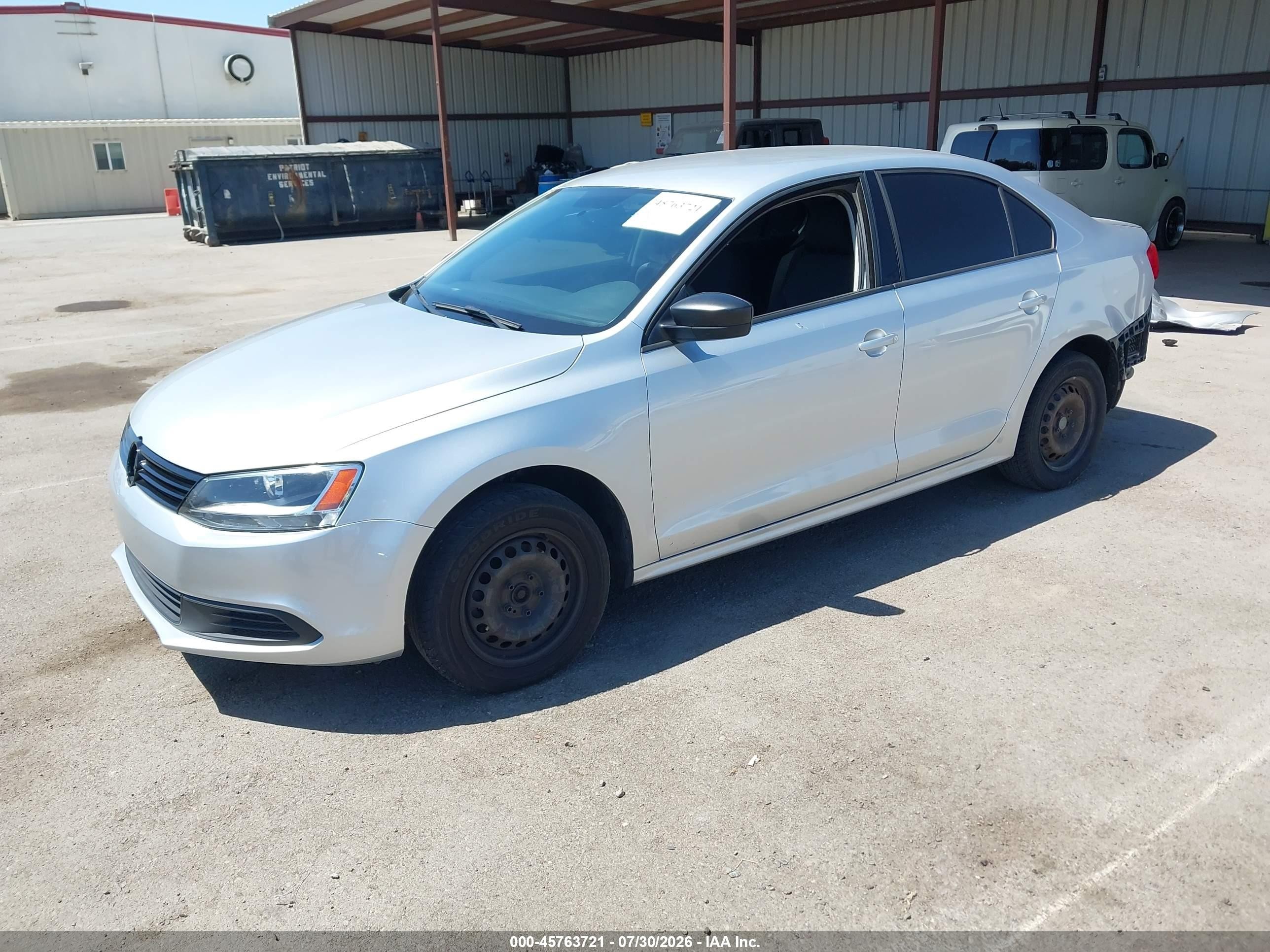 2012 Volkswagen Jetta 2.0l S Gray vin: 3VW2K7AJXCM305023