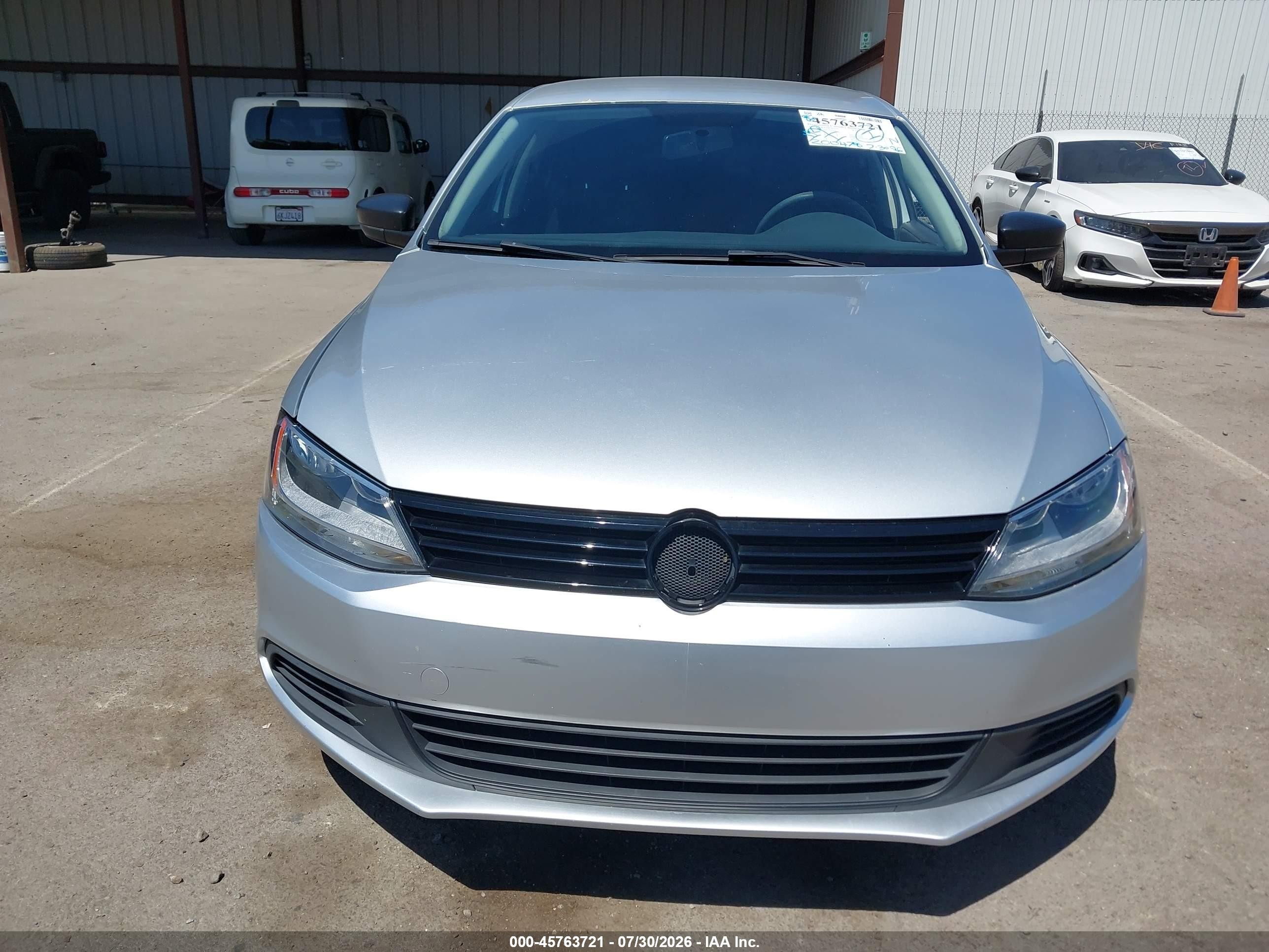 2012 Volkswagen Jetta 2.0l S Gray vin: 3VW2K7AJXCM305023