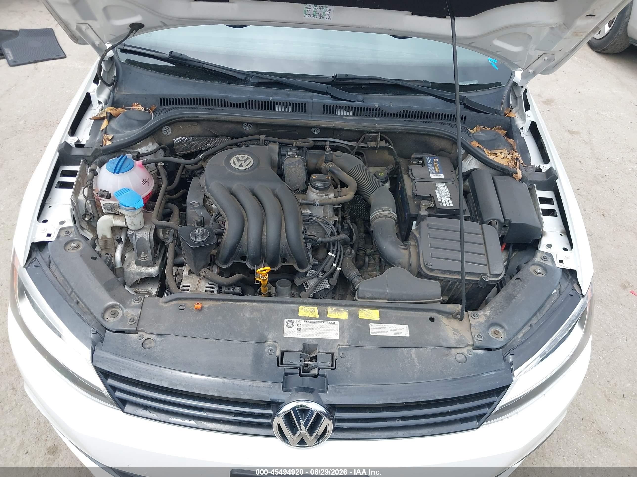 2013 Volkswagen Jetta 2.0l S Белый vin: 3VW2K7AJXDM208731