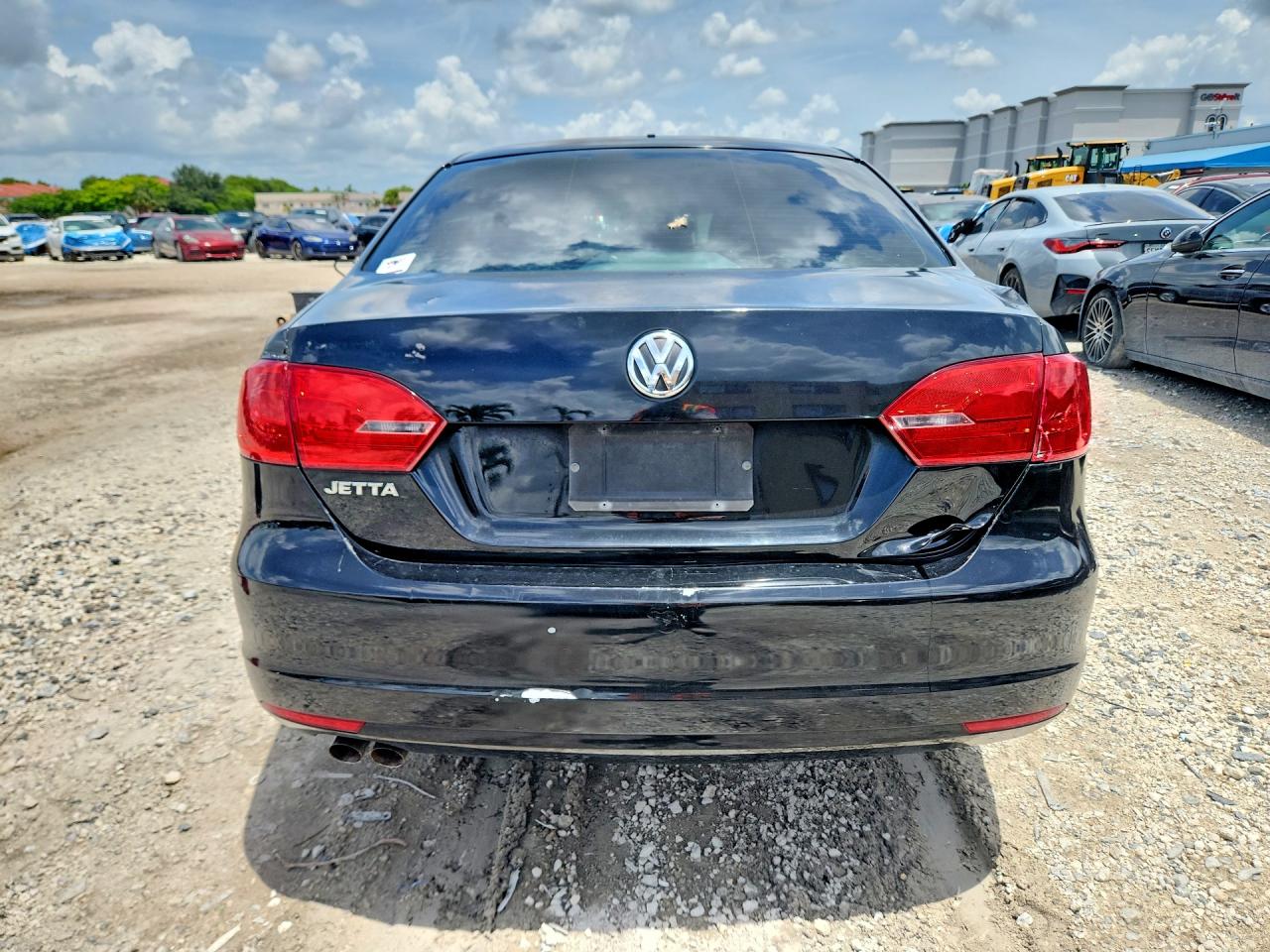 2013 Volkswagen Jetta Base Black vin: 3VW2K7AJXDM217445