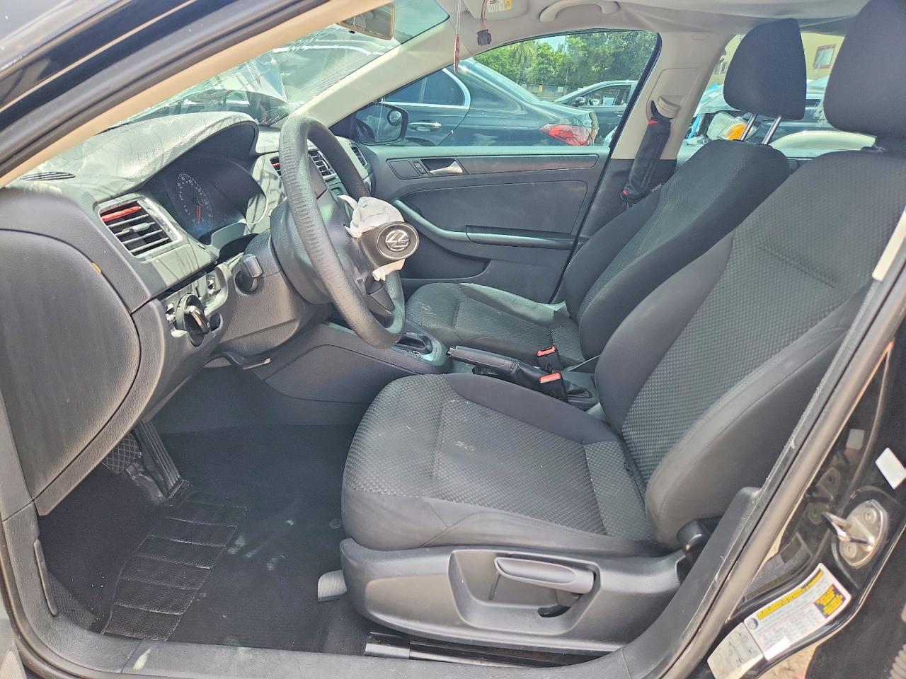 2013 Volkswagen Jetta Base Black vin: 3VW2K7AJXDM217445