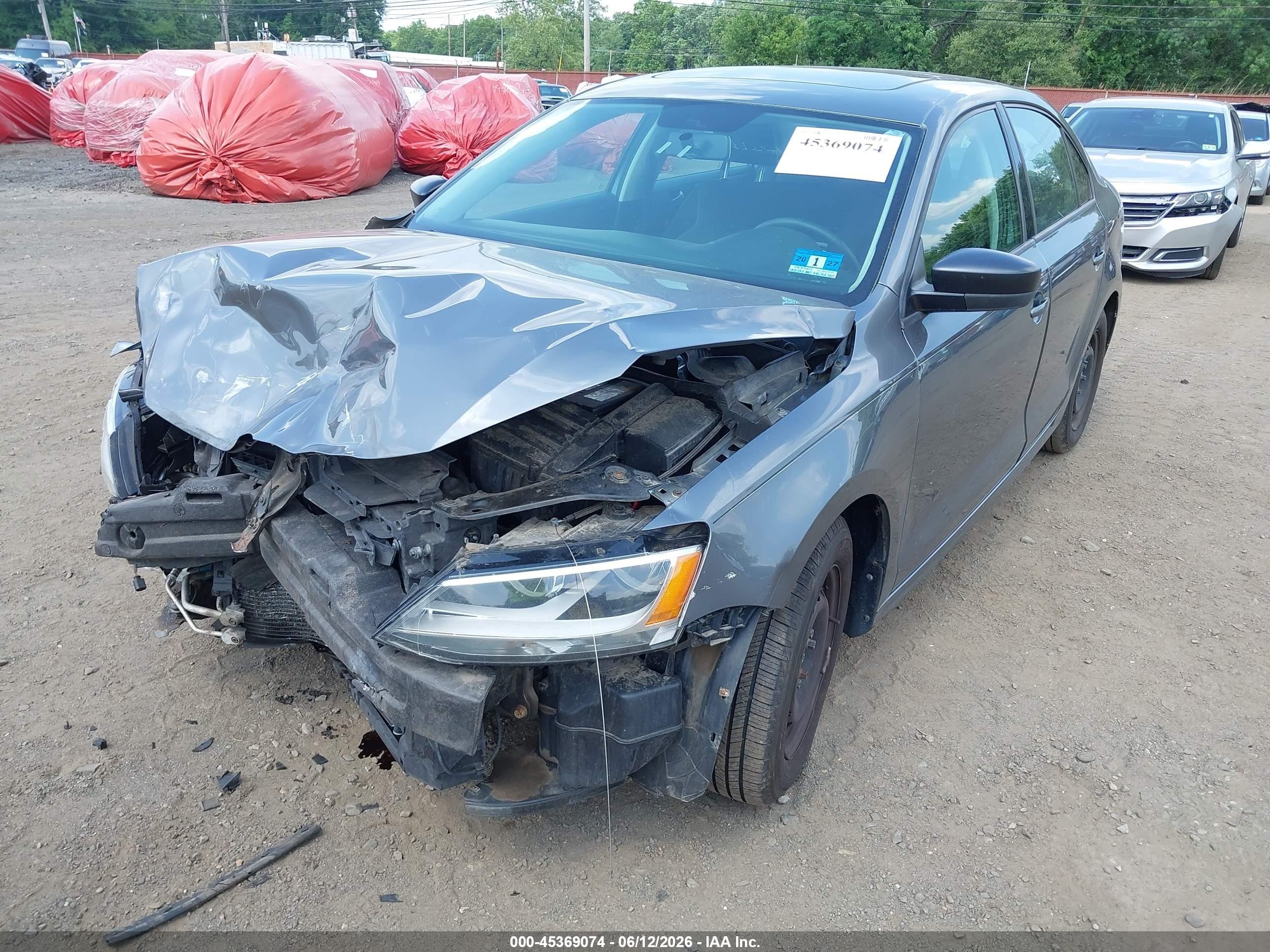 2013 Volkswagen Jetta 2.0l S Gray vin: 3VW2K7AJXDM246394