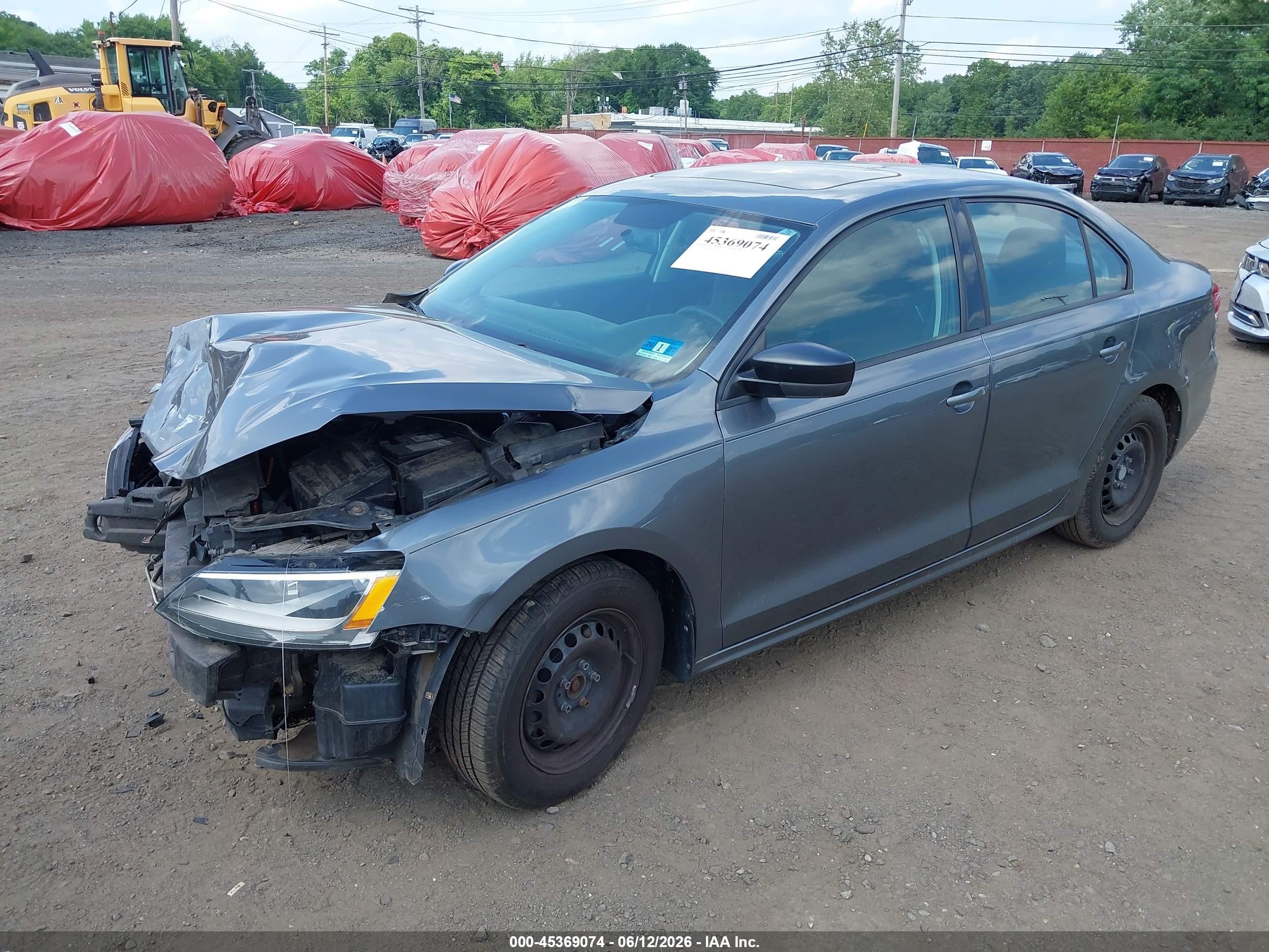 2013 Volkswagen Jetta 2.0l S Gray vin: 3VW2K7AJXDM246394