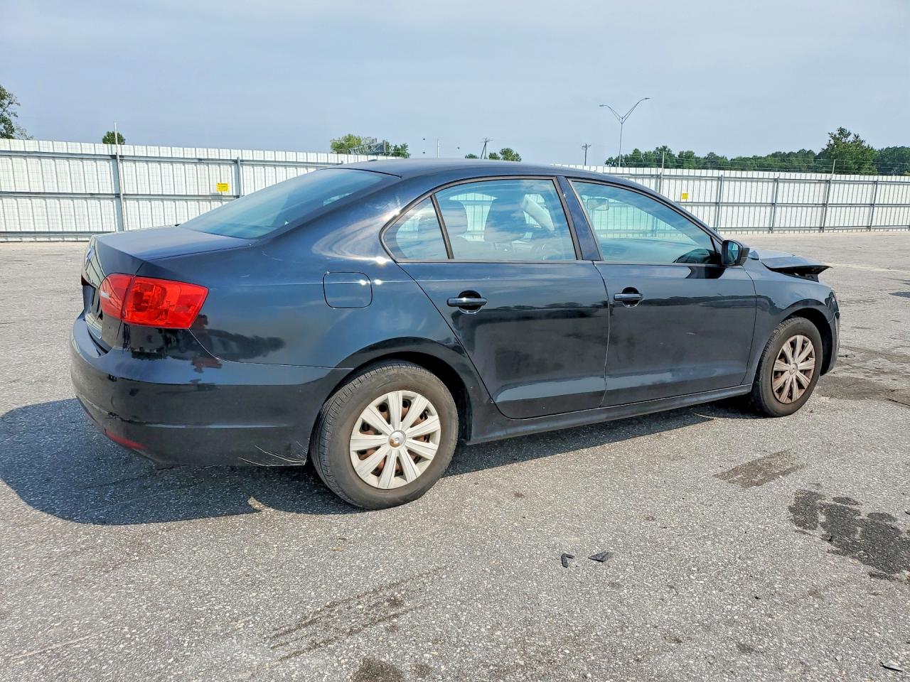 2013 Volkswagen Jetta Base Black vin: 3VW2K7AJXDM305752