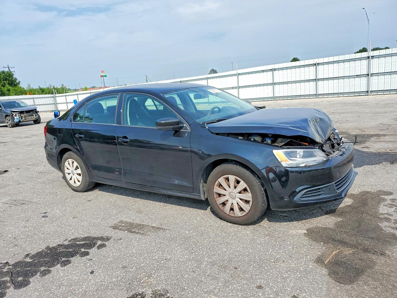 2013 Volkswagen Jetta Base Black vin: 3VW2K7AJXDM305752