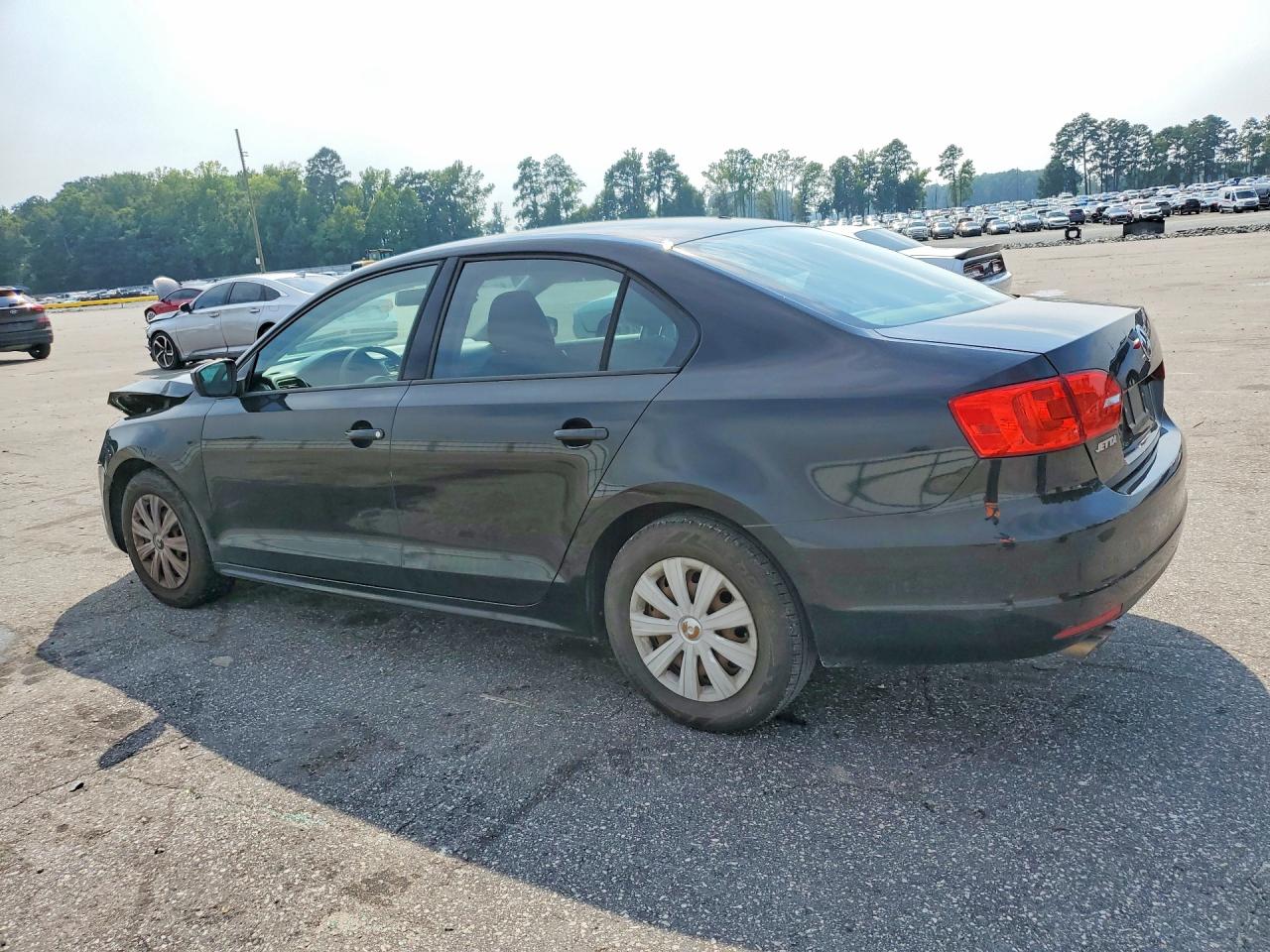 2013 Volkswagen Jetta Base Black vin: 3VW2K7AJXDM305752