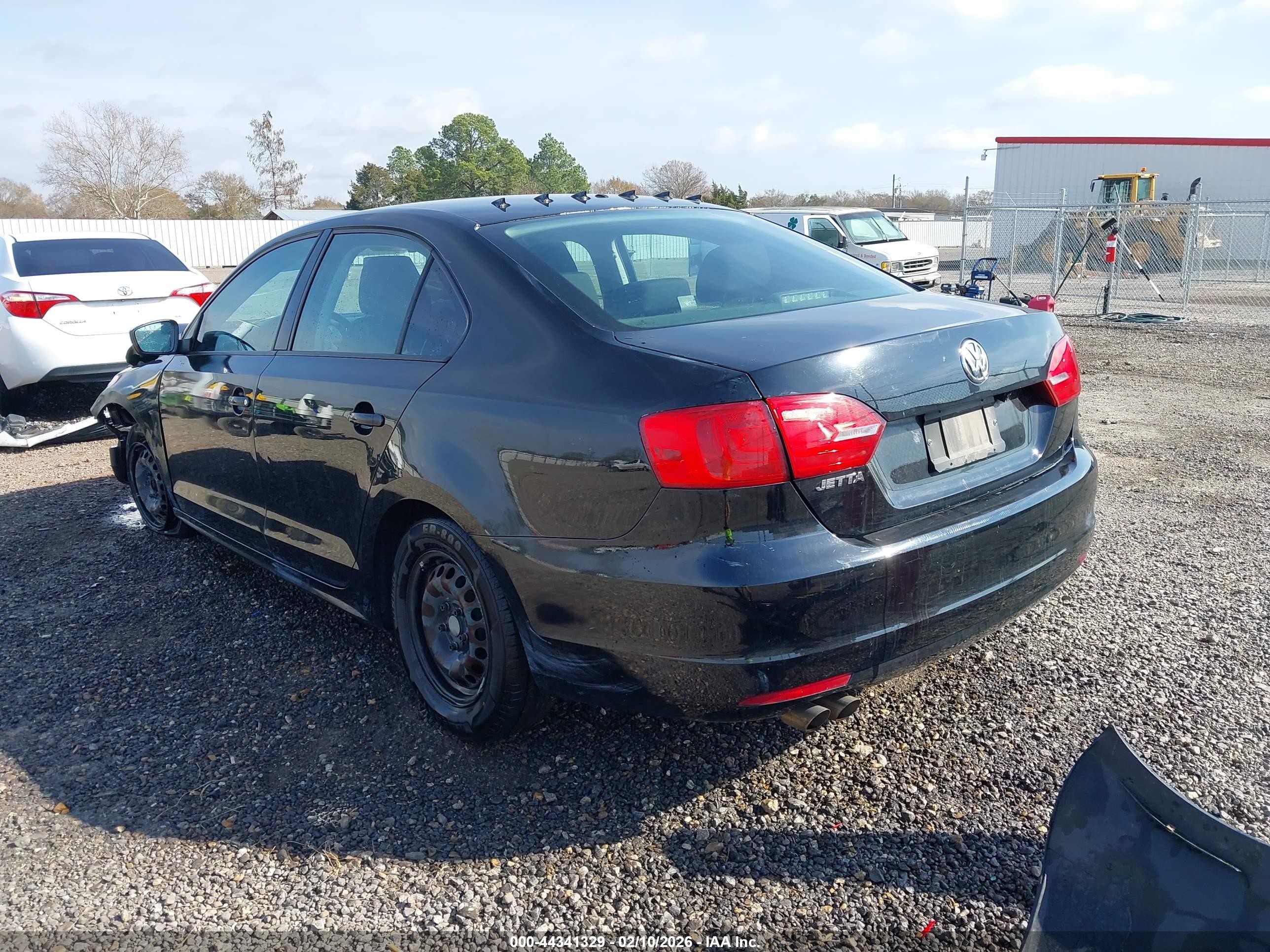 2013 Volkswagen Jetta 2.0l S Black vin: 3VW2K7AJXDM357074