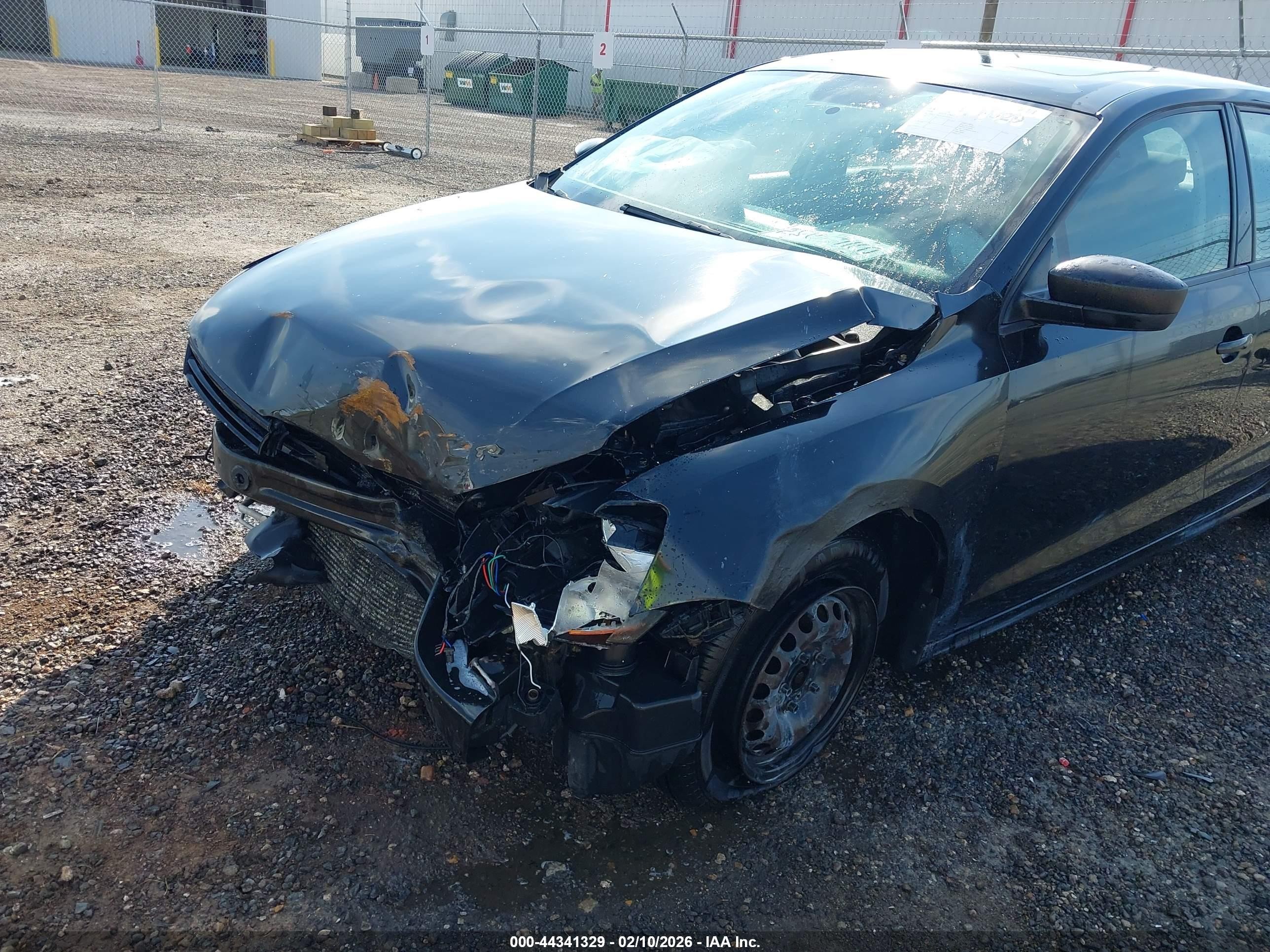 2013 Volkswagen Jetta 2.0l S Black vin: 3VW2K7AJXDM357074